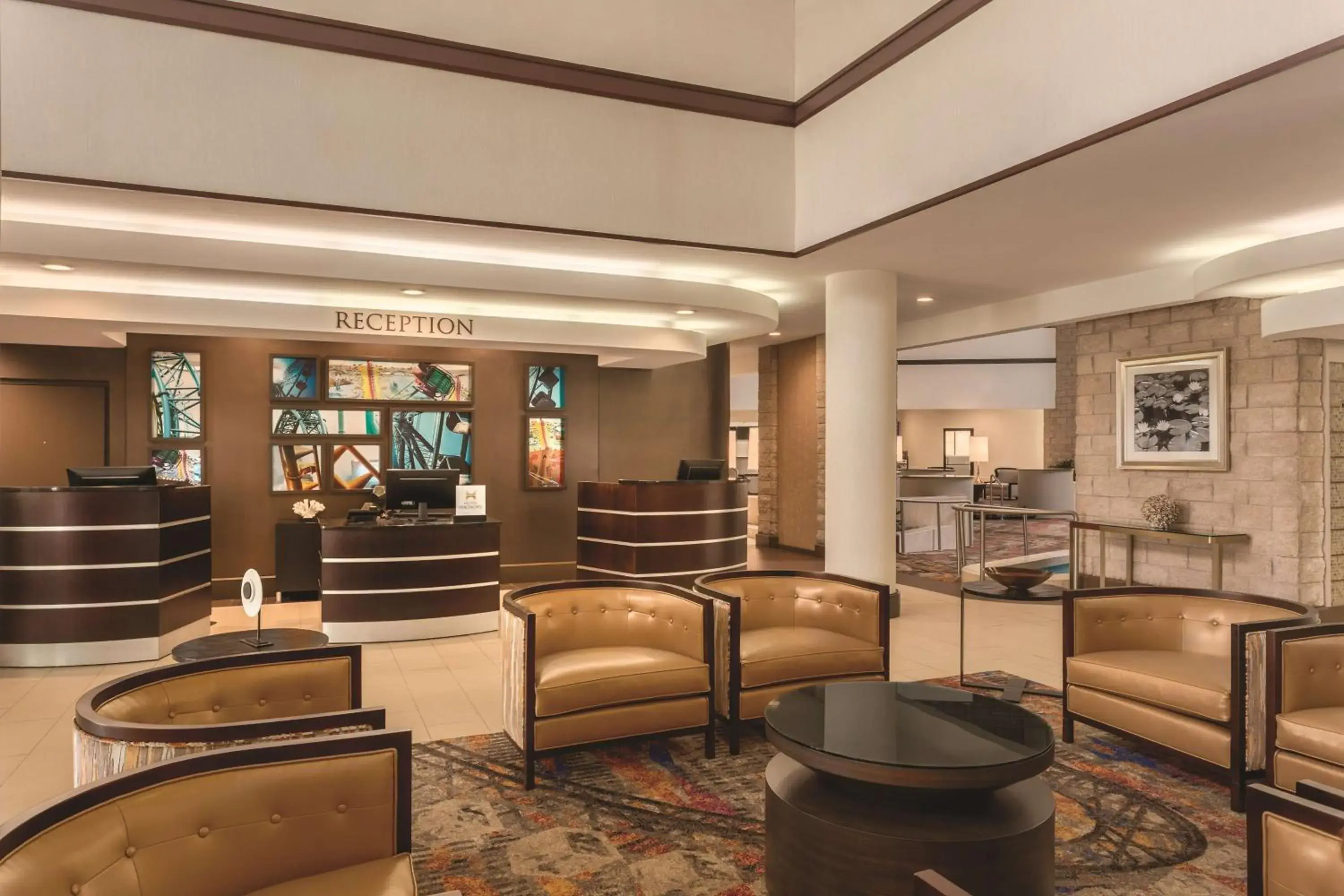 Lobby or reception in Embassy Suites by Hilton Orlando International Drive ICON Park Lobby or reception in Embassy Suites by Hilton Orlando International Drive ICON Park