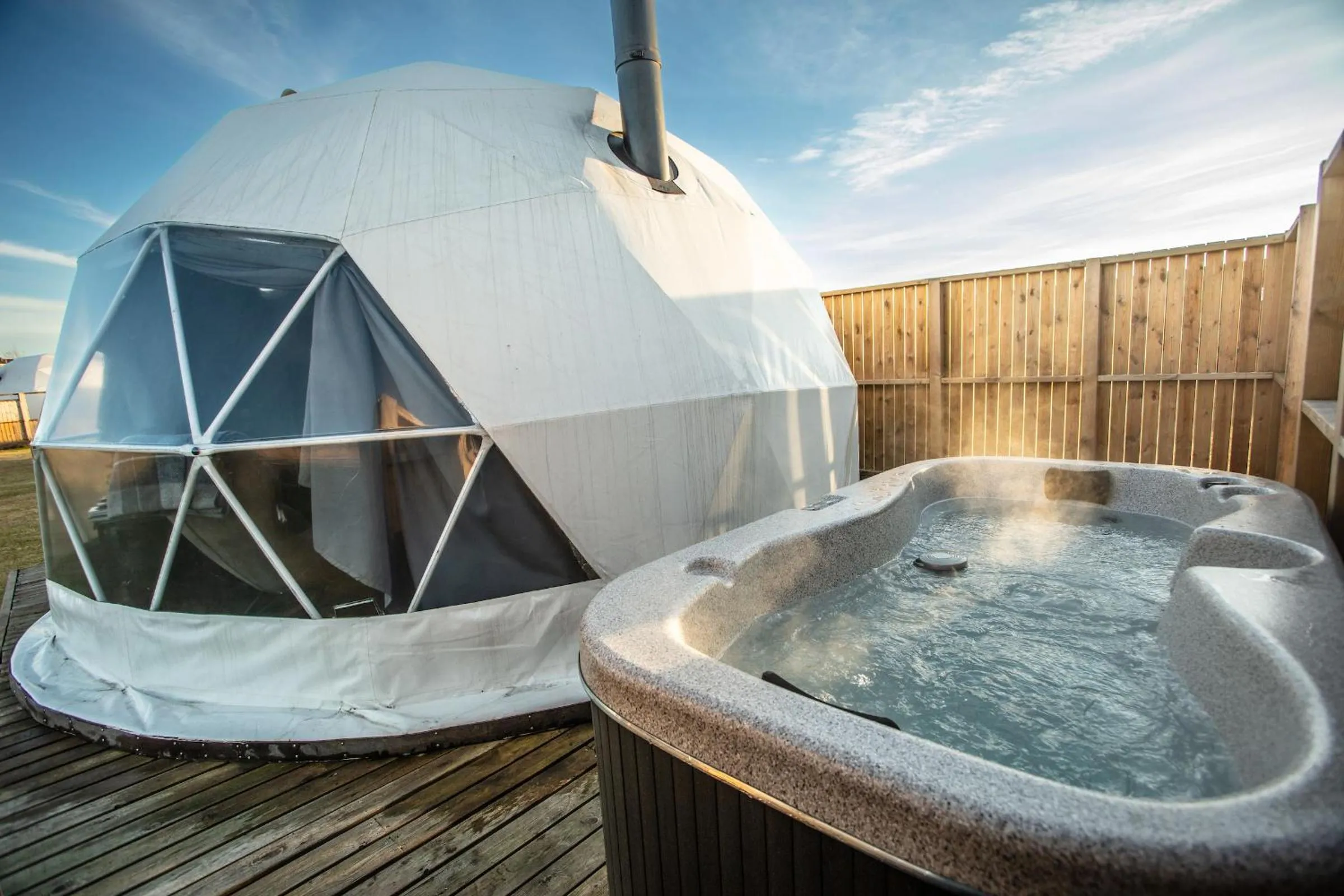 Hot Tub in Reykjavik Domes