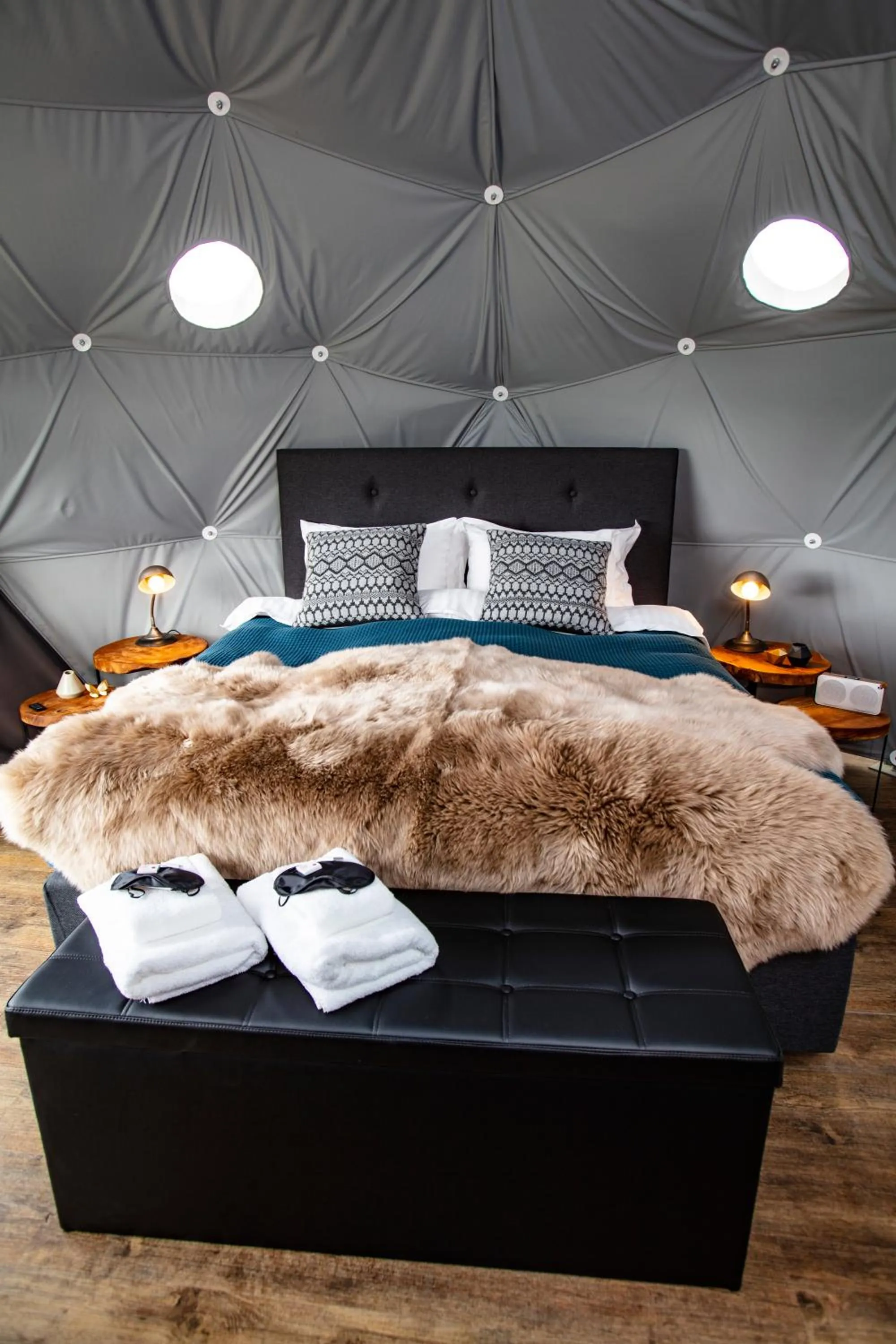 Bed in Reykjavik Domes