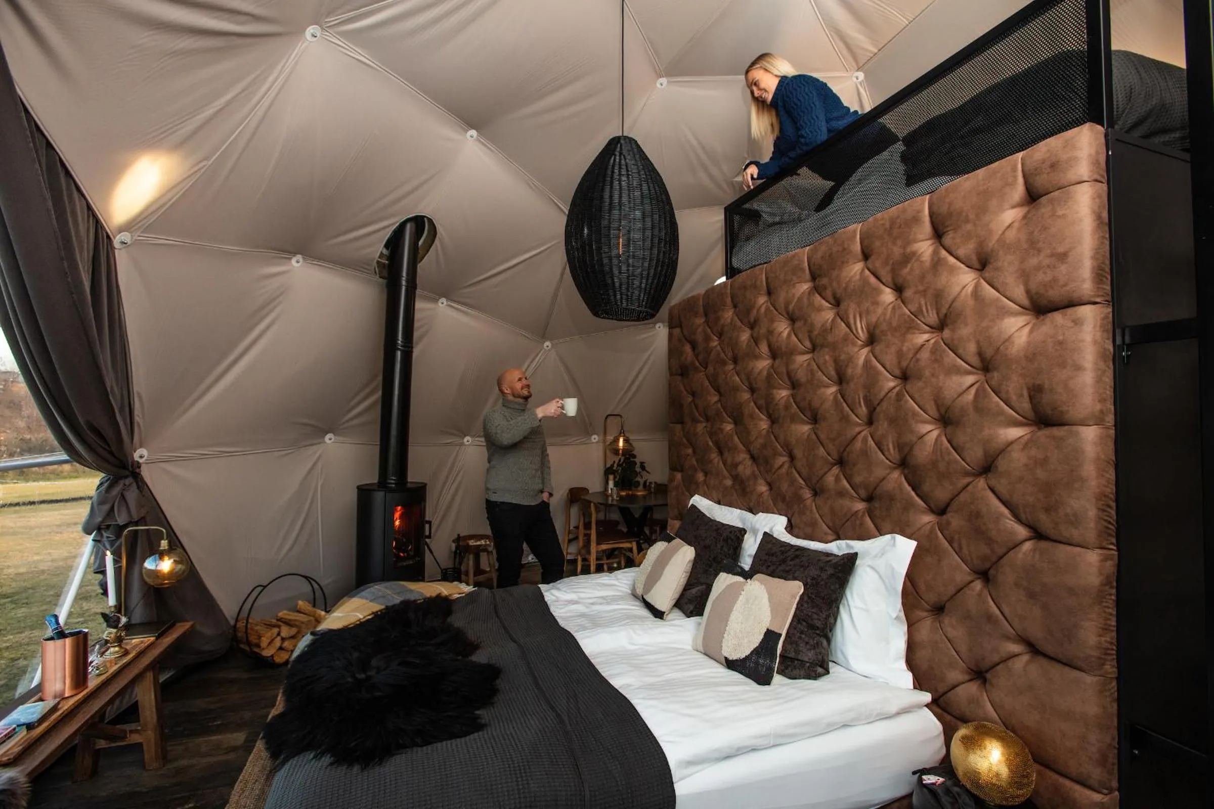 Photo of the whole room, Bed in Reykjavik Domes