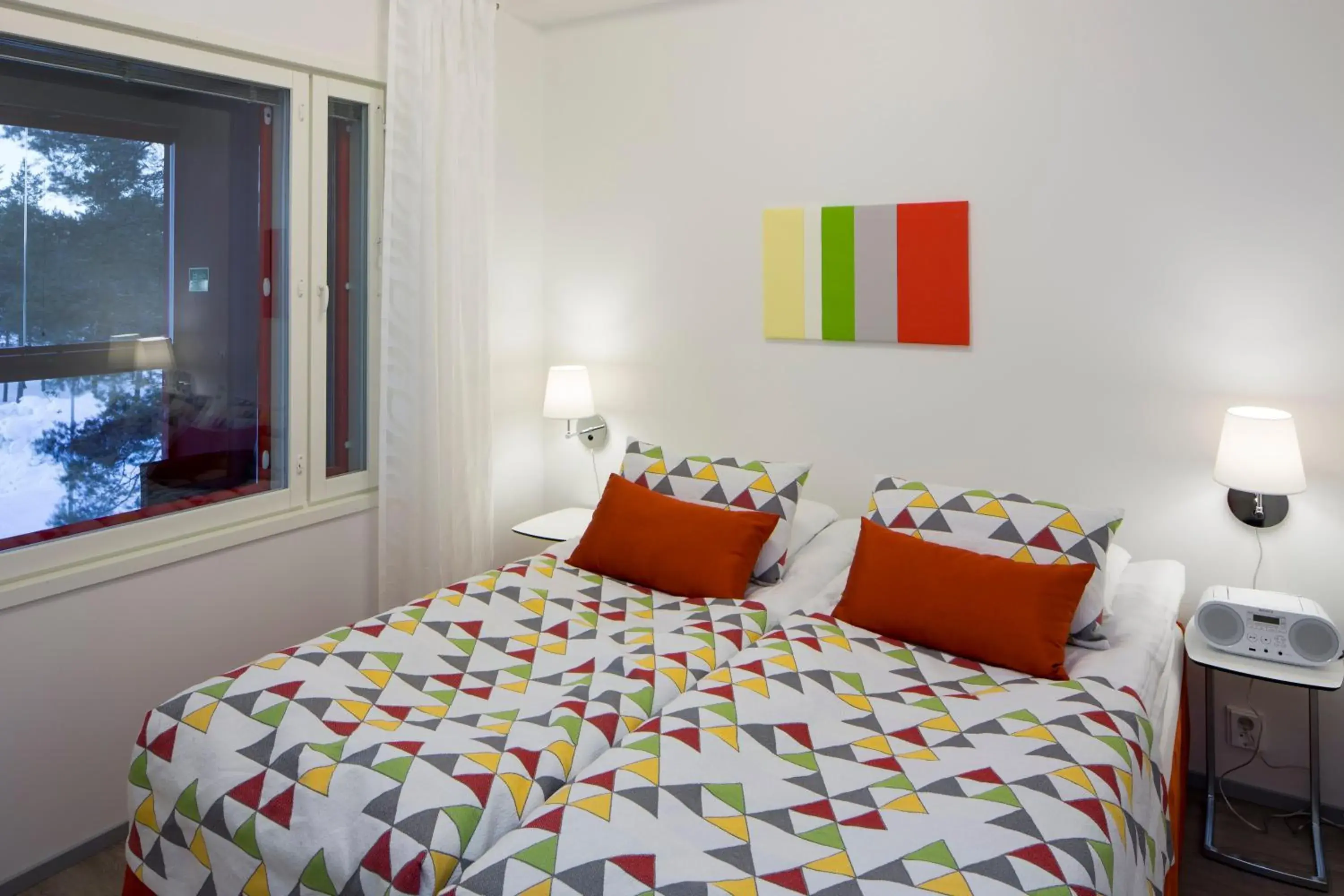 Bed in Holiday Club Kuusamon Tropiikki Bed in Holiday Club Kuusamon Tropiikki