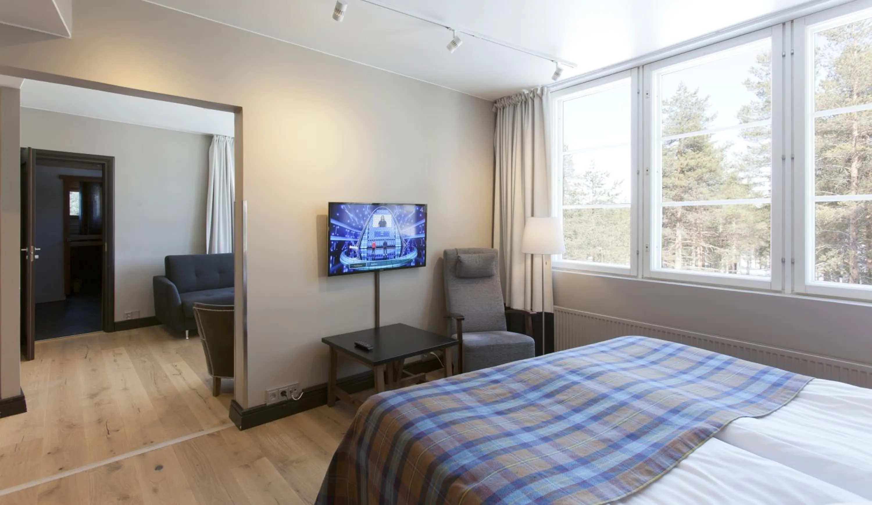 Bed in Holiday Club Kuusamon Tropiikki