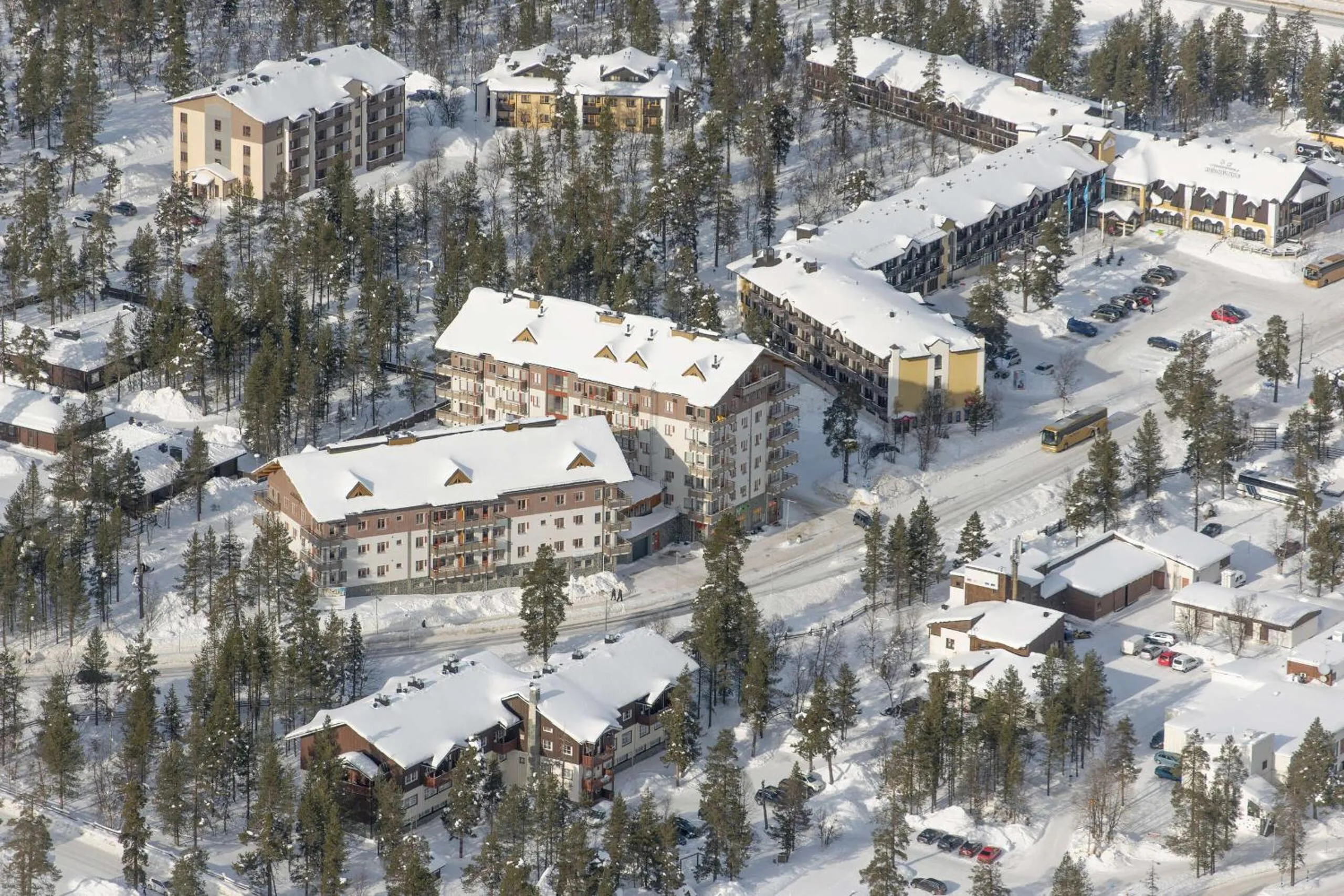 Bird's eye view in Holiday Club Saariselkä