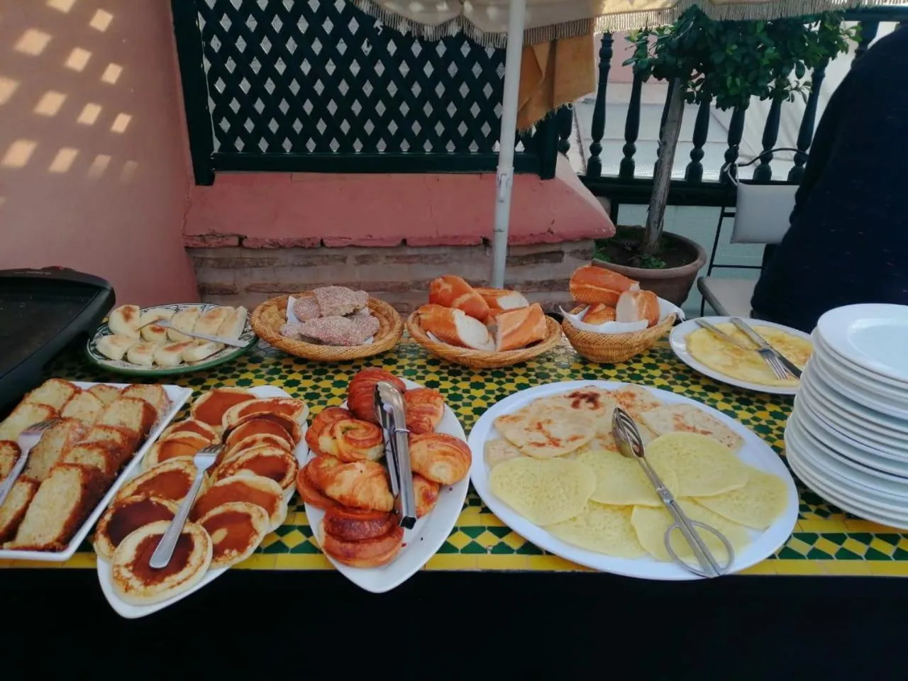 Continental breakfast in Riad Zineb