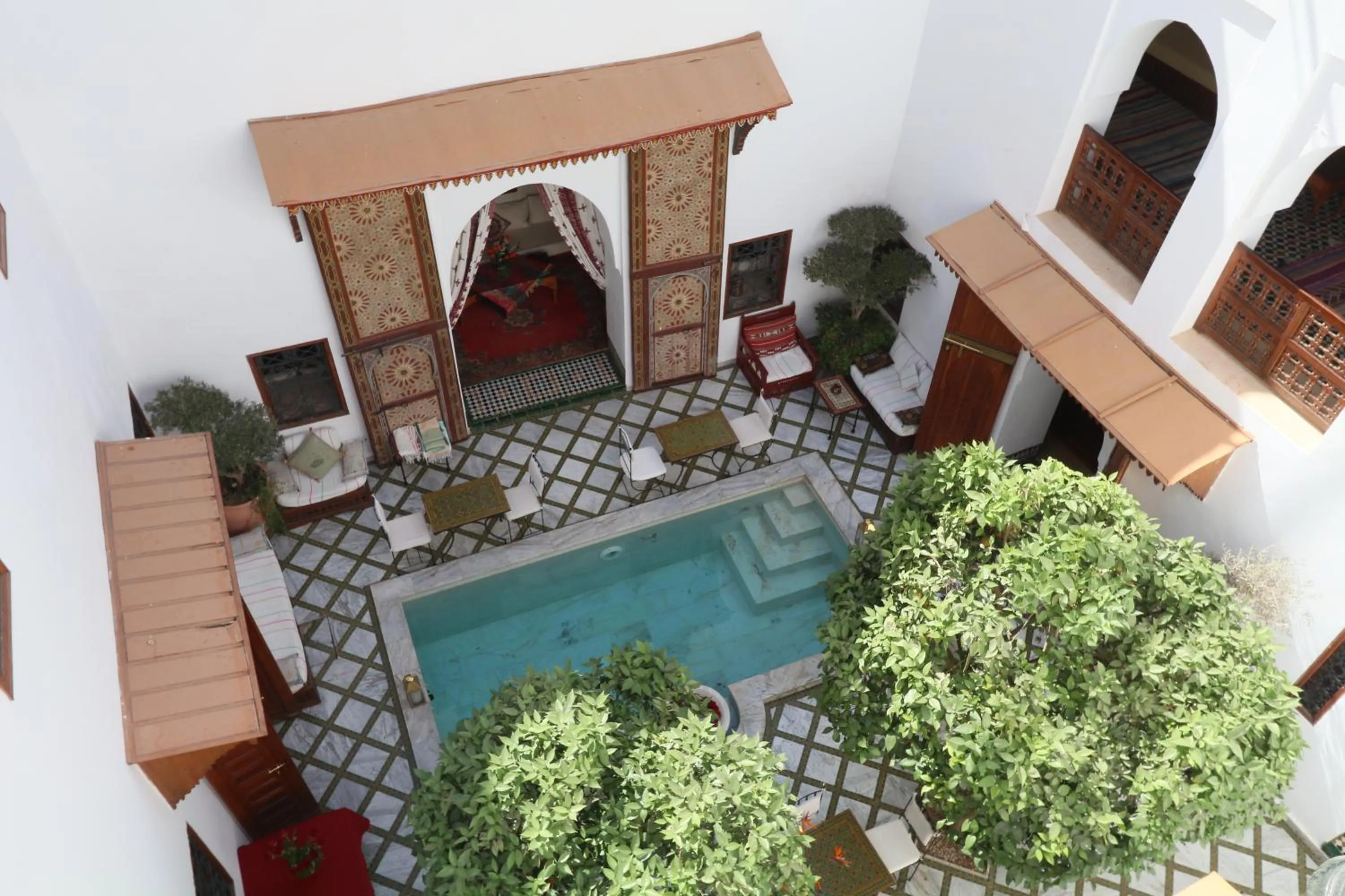 Pool view in Riad Zineb