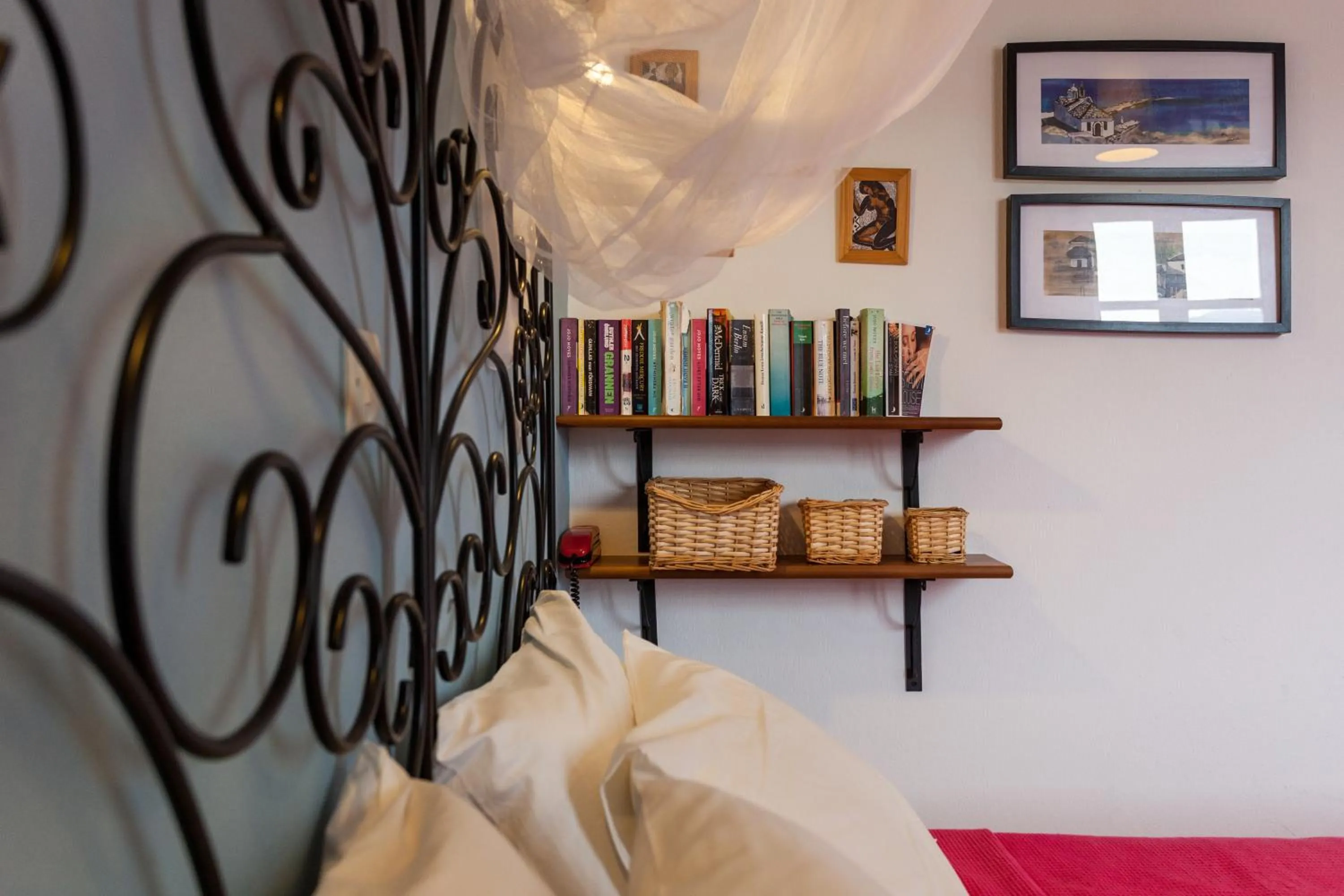 Decorative detail, Bed in Thea Home Hotel by Booking Kottas