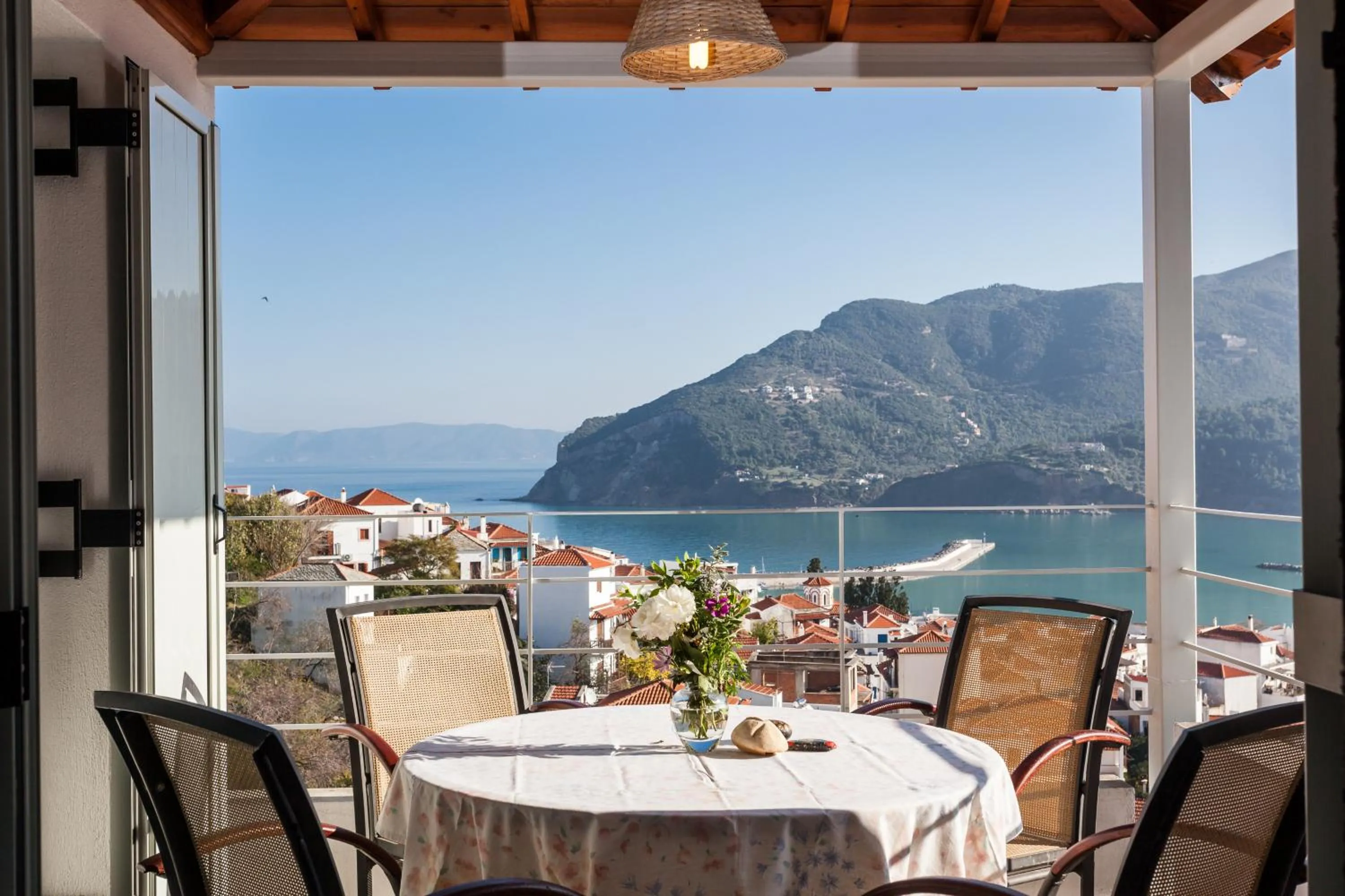Patio in Thea Home Hotel by Booking Kottas