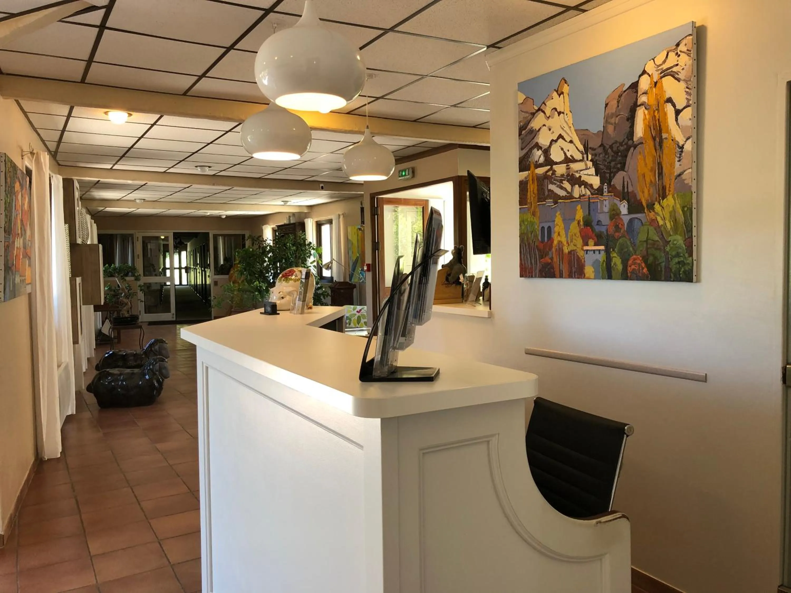 Lobby or reception in Hôtel Le Colombier