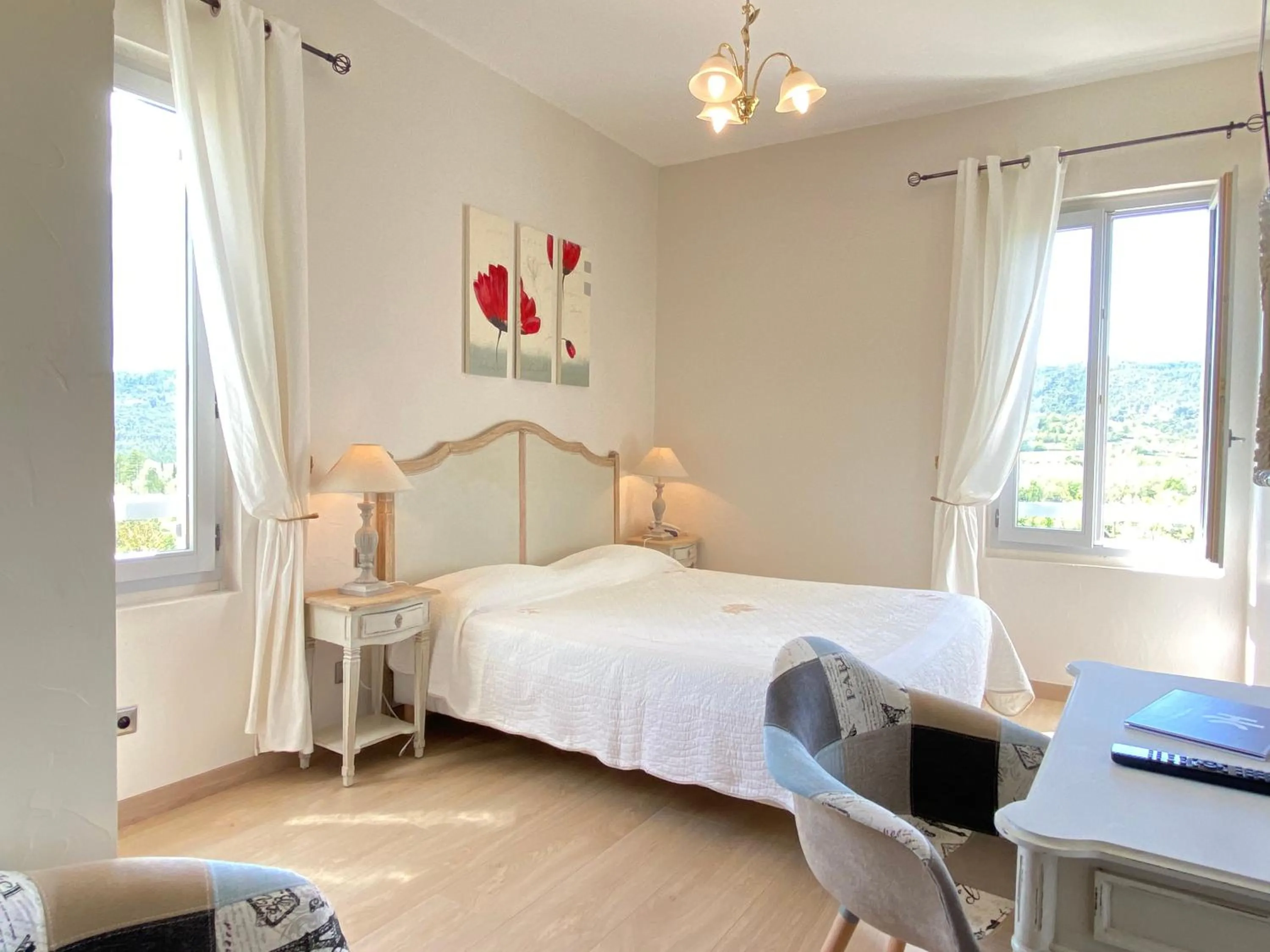 Photo of the whole room, Bed in Hôtel Le Colombier