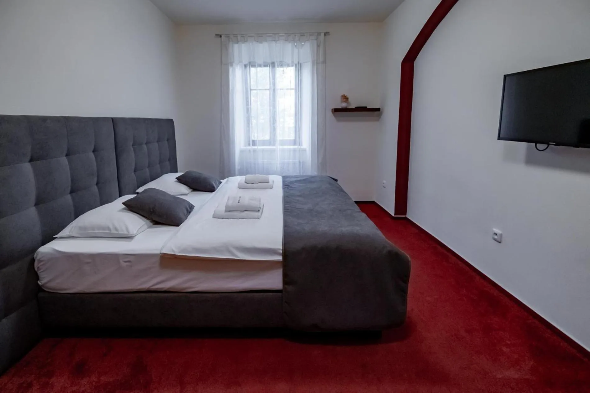 Bed in Relax Hotel Stork