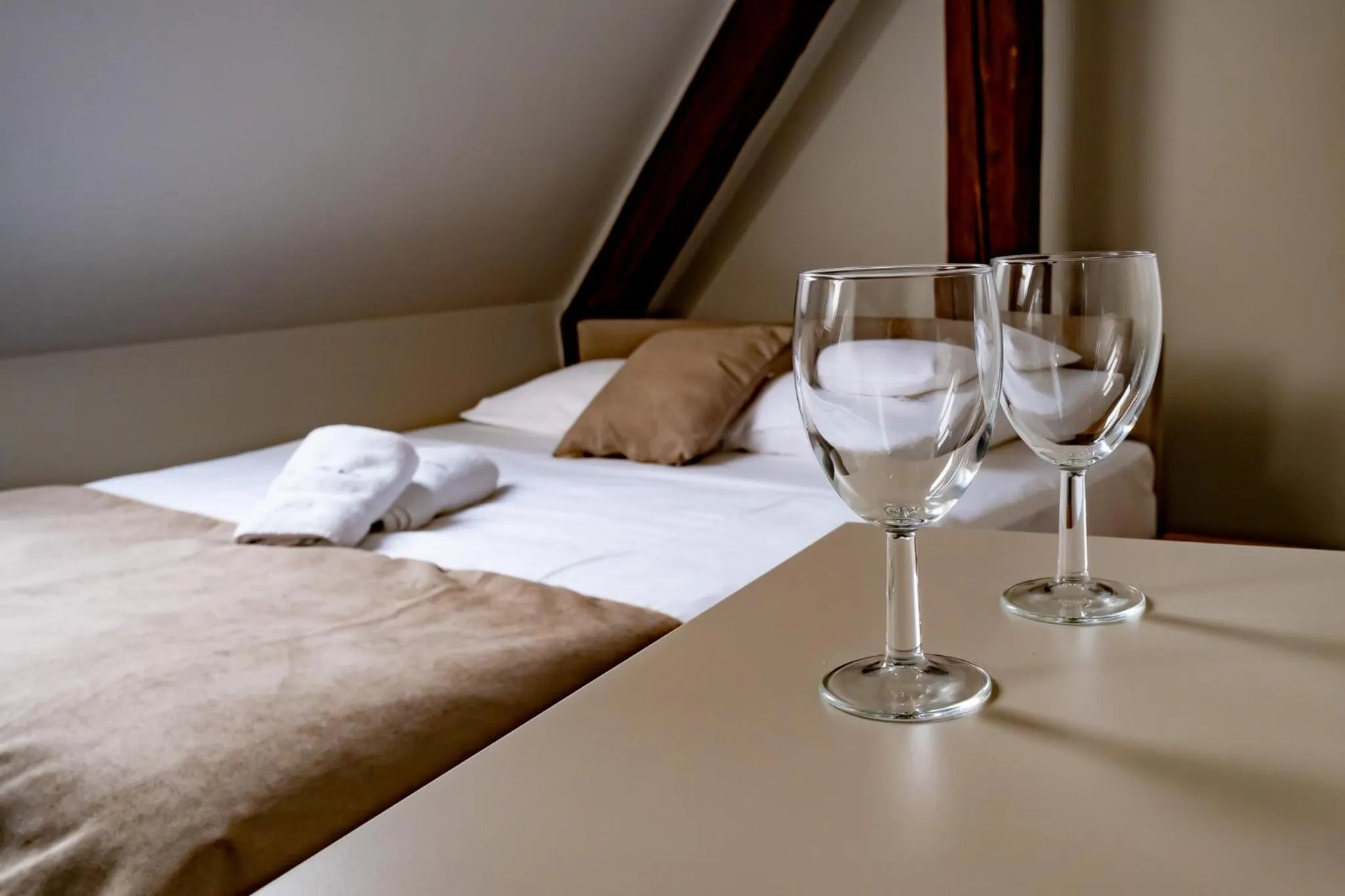 Bed in Relax Hotel Stork