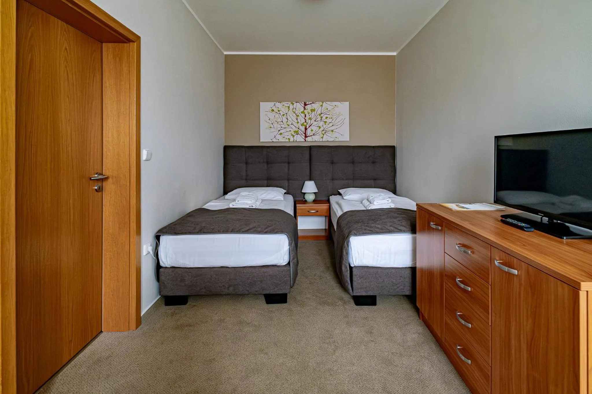 Bed in Relax Hotel Stork