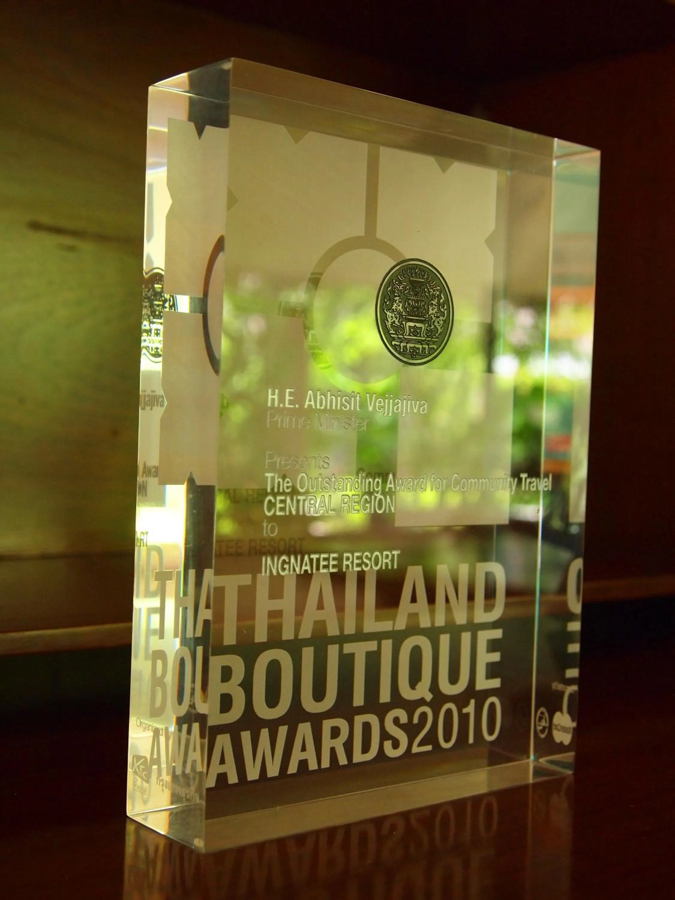 Certificate/Award in IngNatee Resort