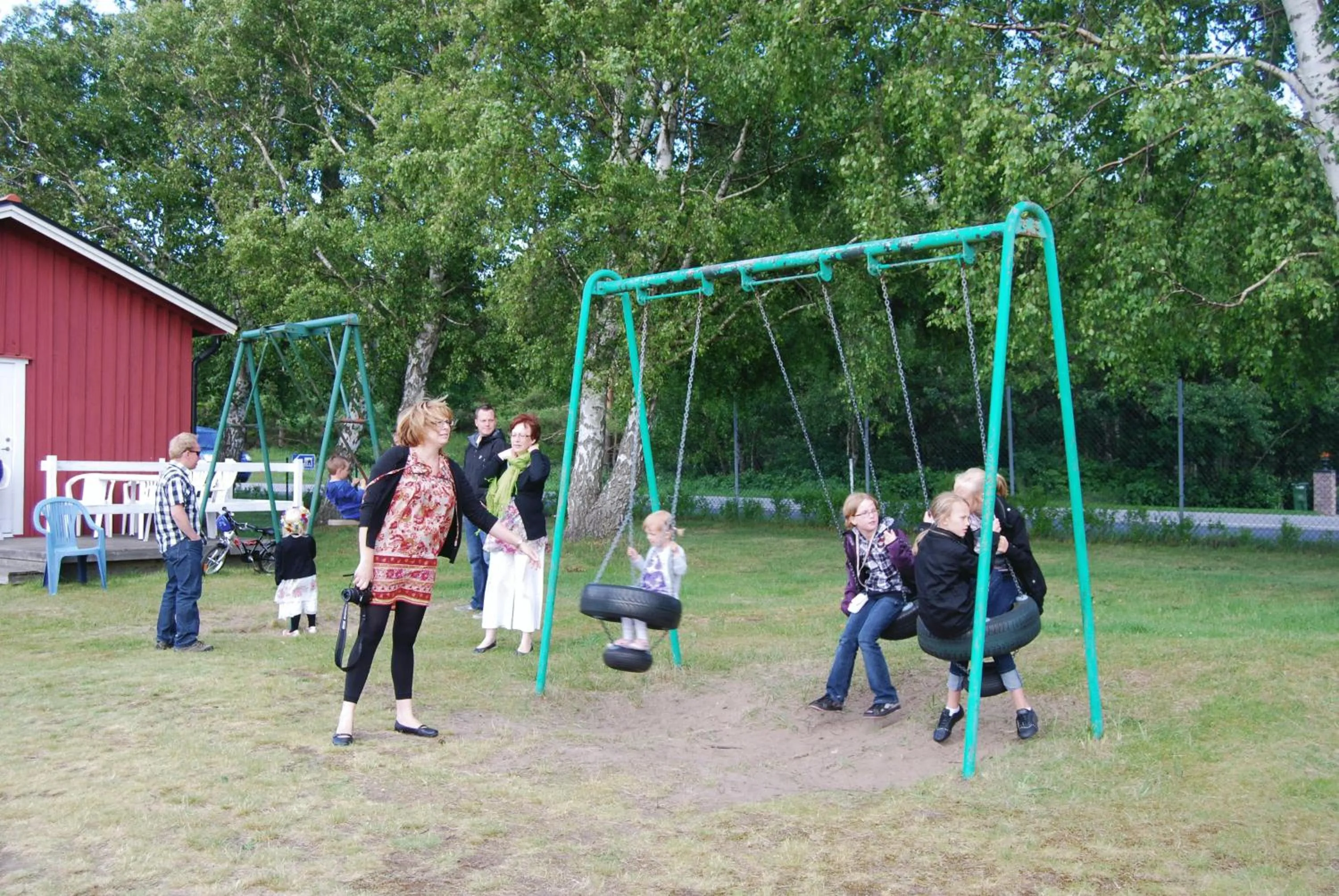 Children play ground in Mellbystrand Vandrarhem