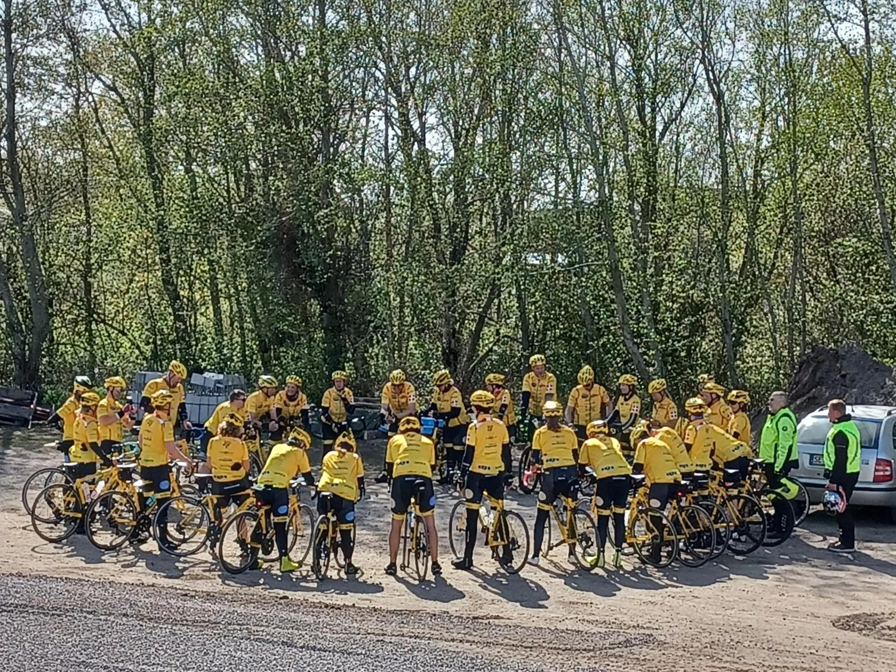 group of guests in Mellbystrand Vandrarhem