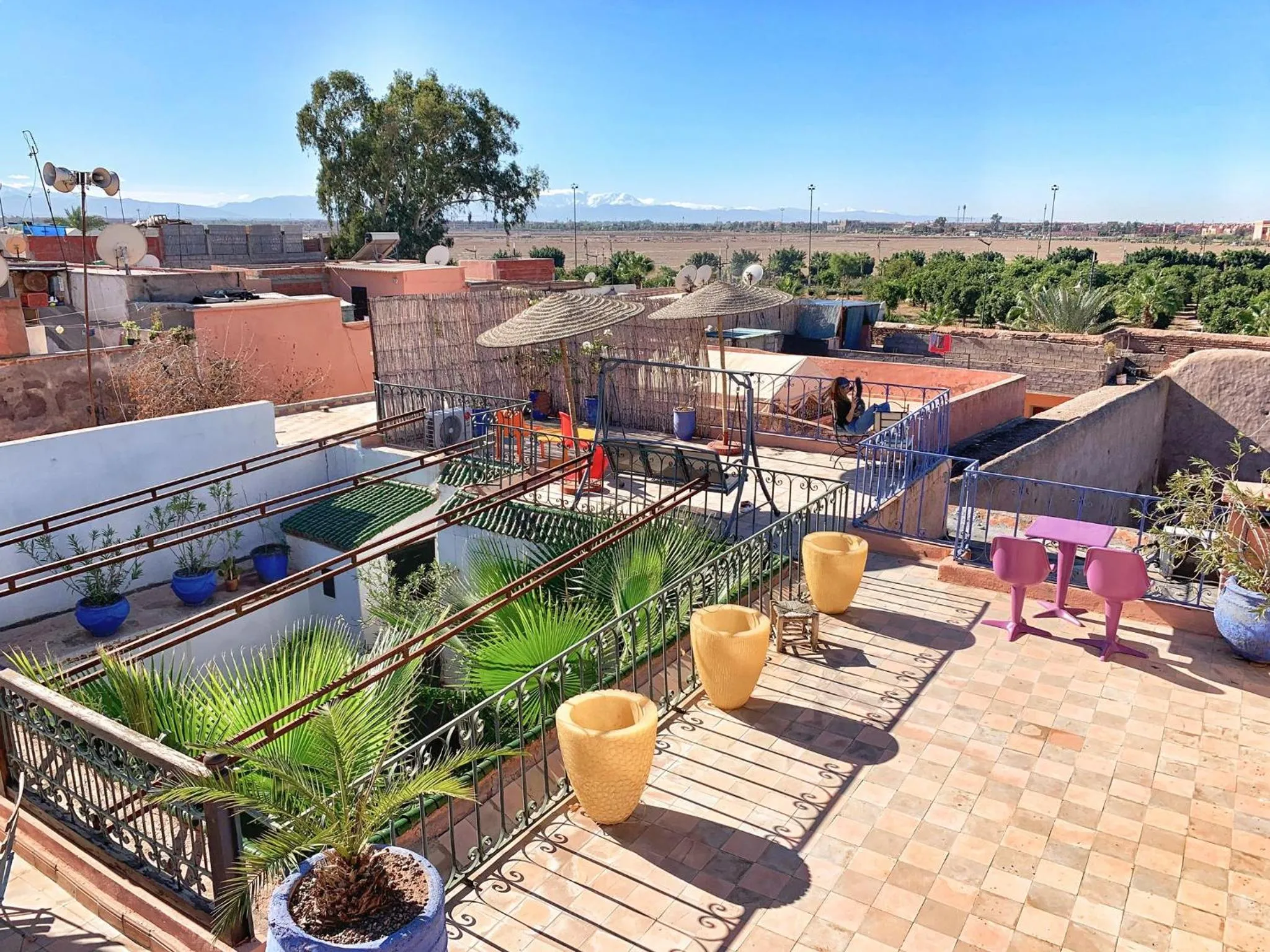 Balcony/Terrace in Riad Rockech