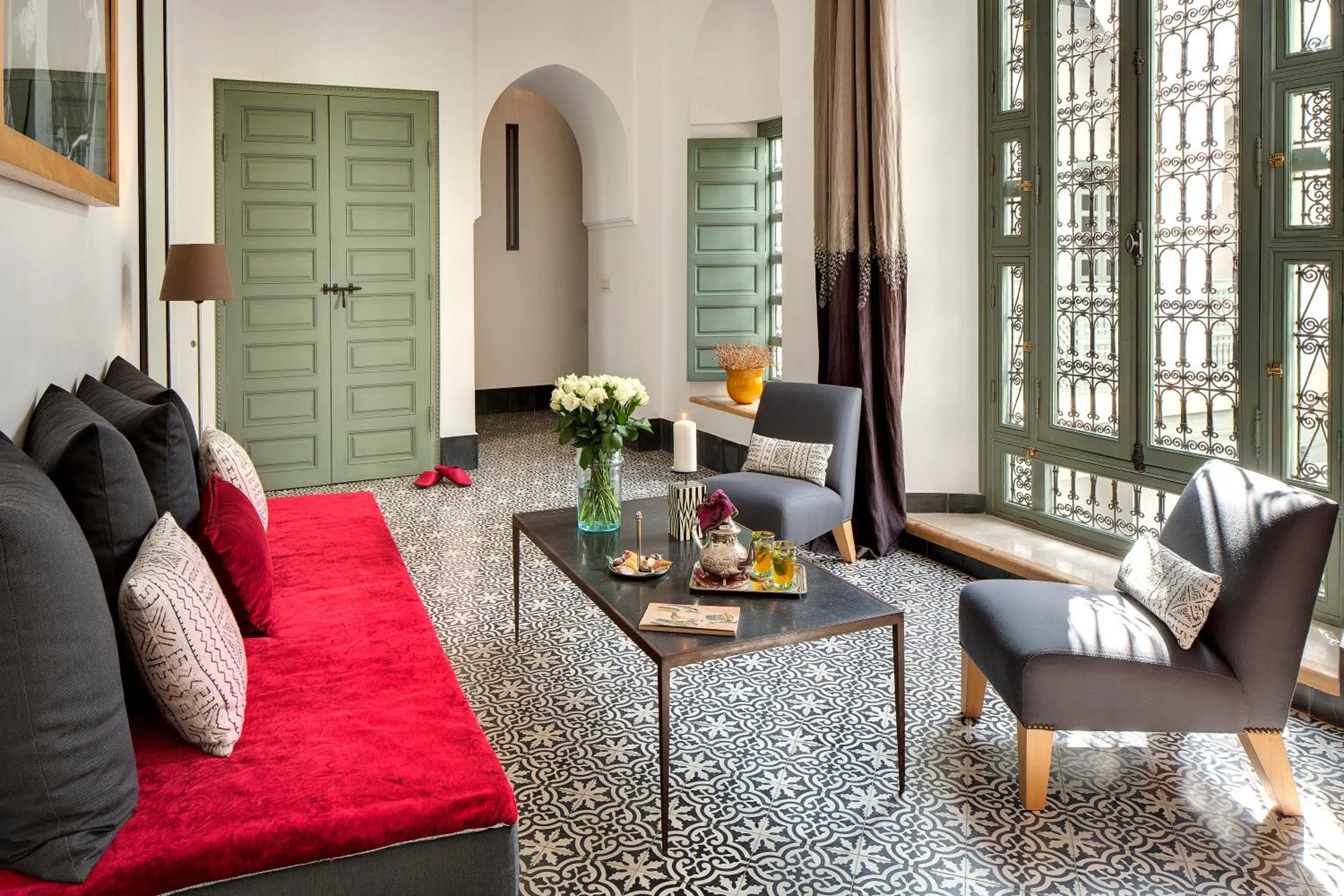 Seating area in Riad Antara