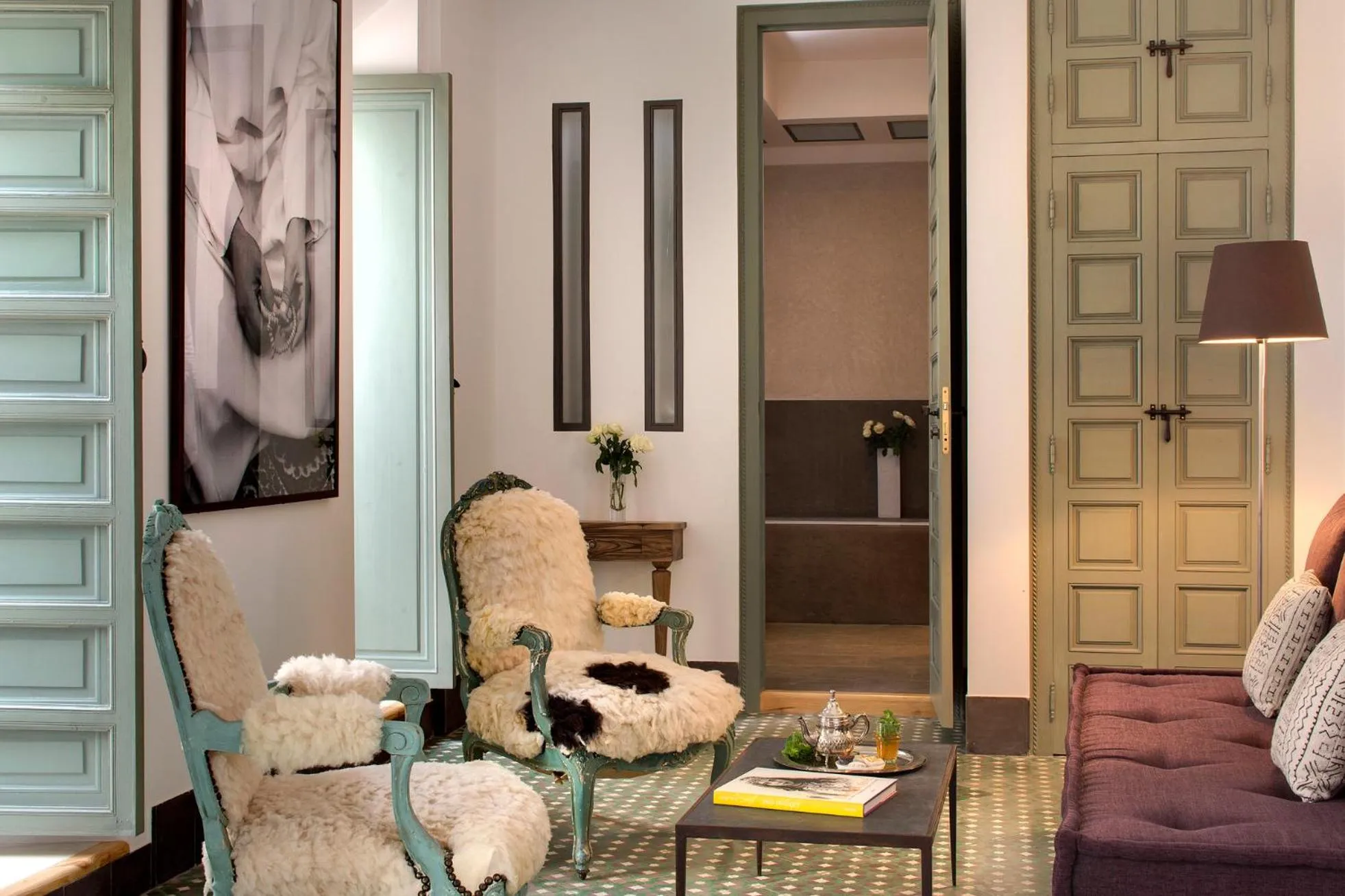 Seating area in Riad Antara