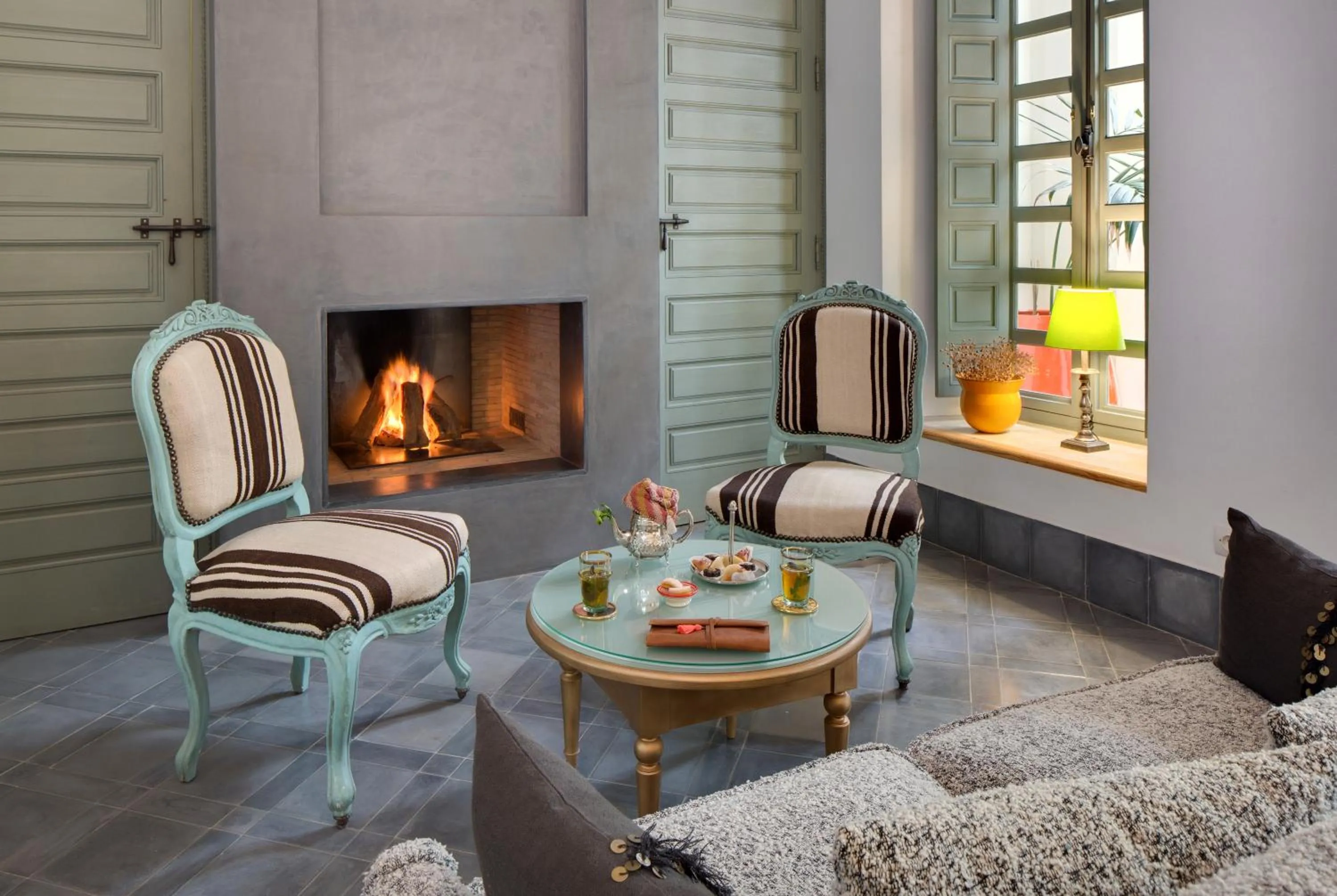 Seating area in Riad Antara