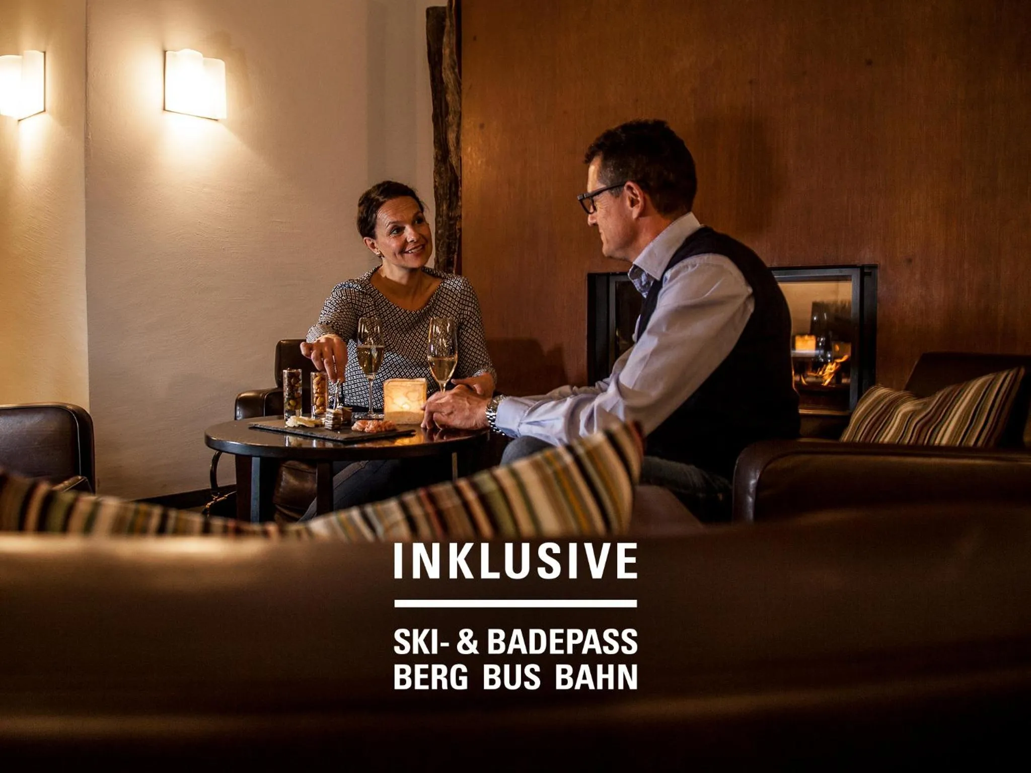 Lounge or bar in Engadiner Boutique-Hotel GuardaVal