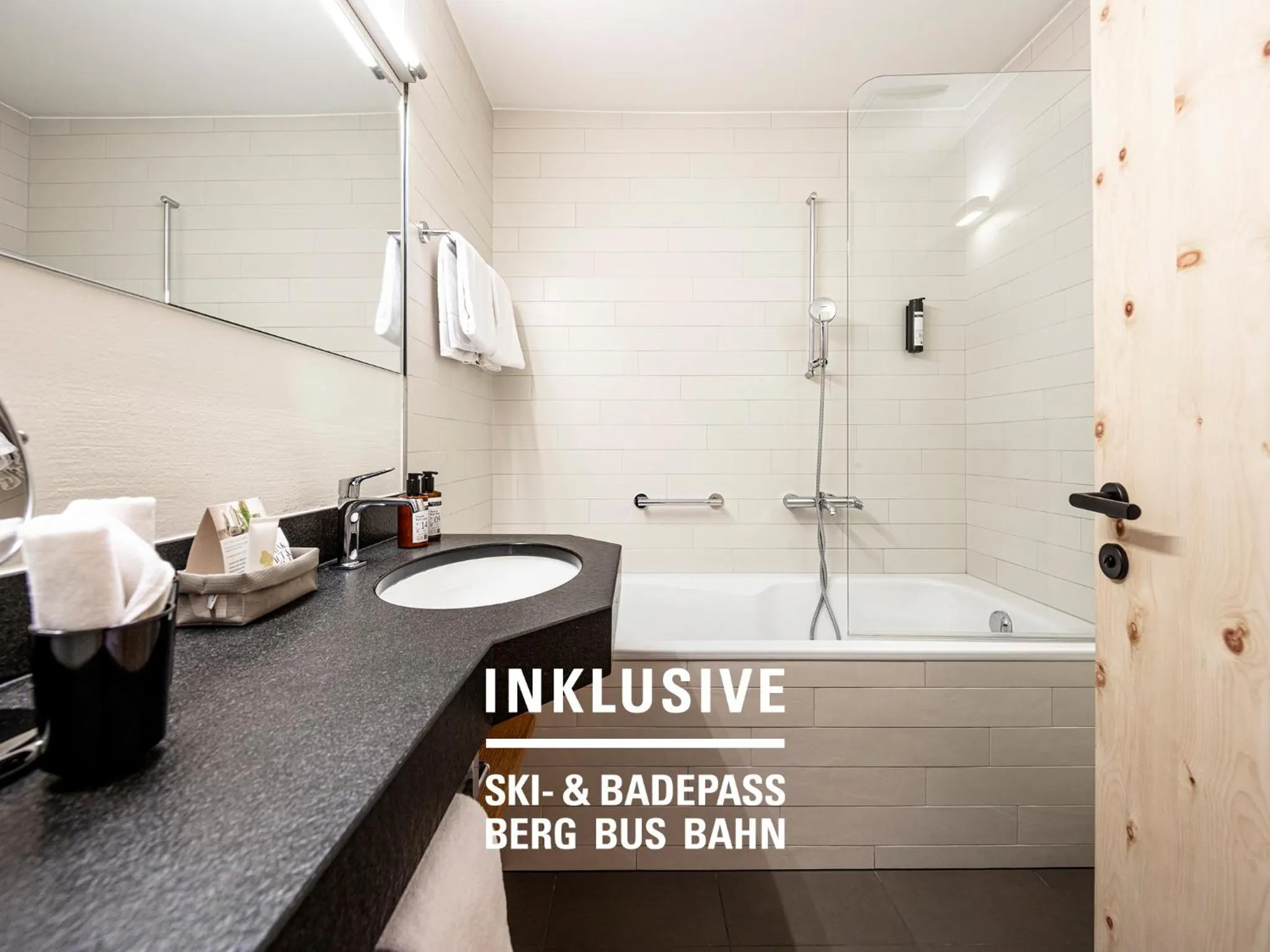 Bathroom in Engadiner Boutique-Hotel GuardaVal