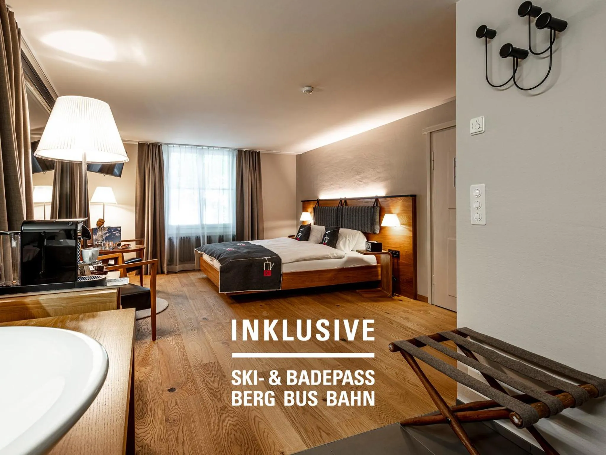 Bed in Engadiner Boutique-Hotel GuardaVal