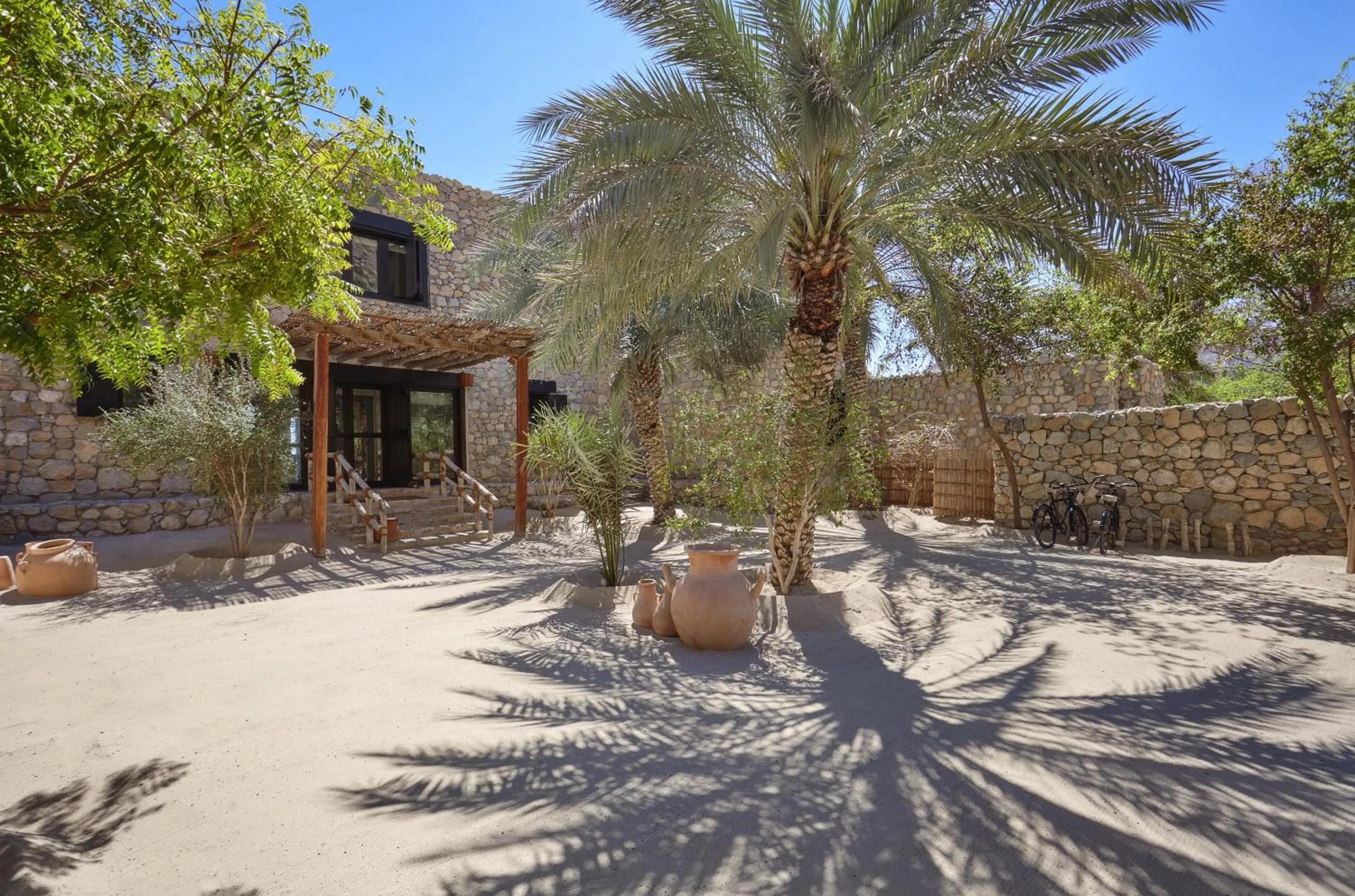 Garden in Six Senses Zighy Bay