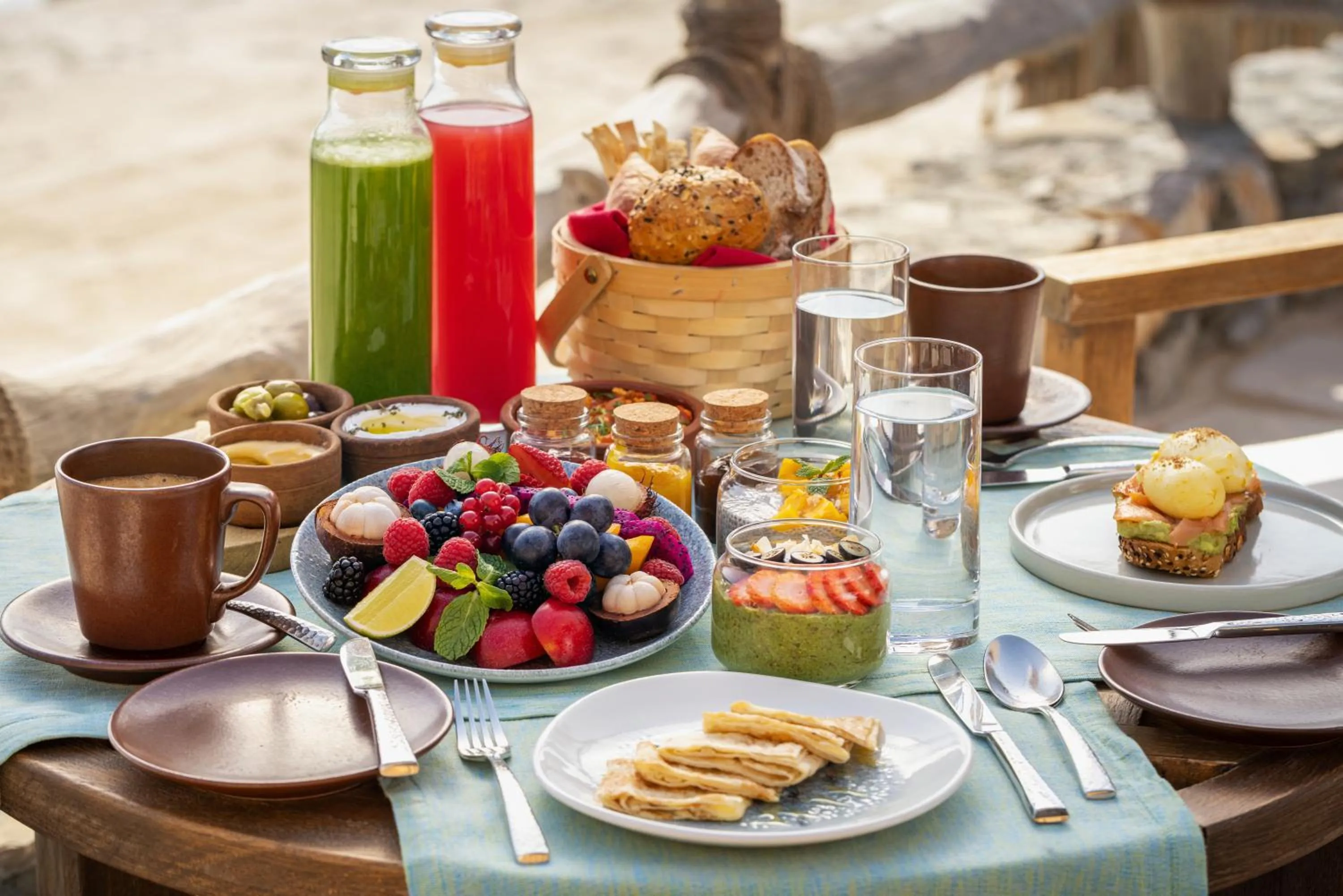 Breakfast in Six Senses Zighy Bay