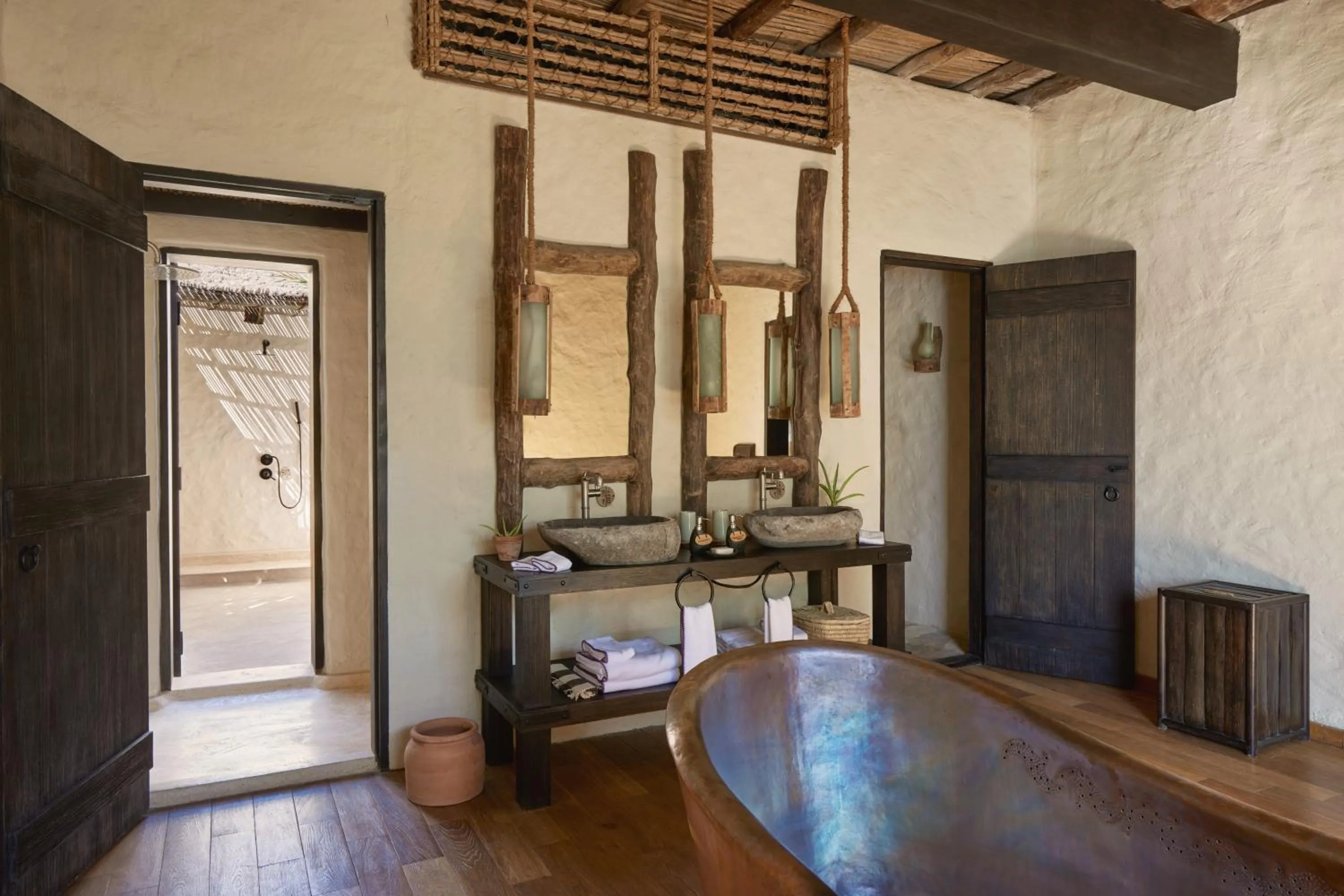Bathroom in Six Senses Zighy Bay