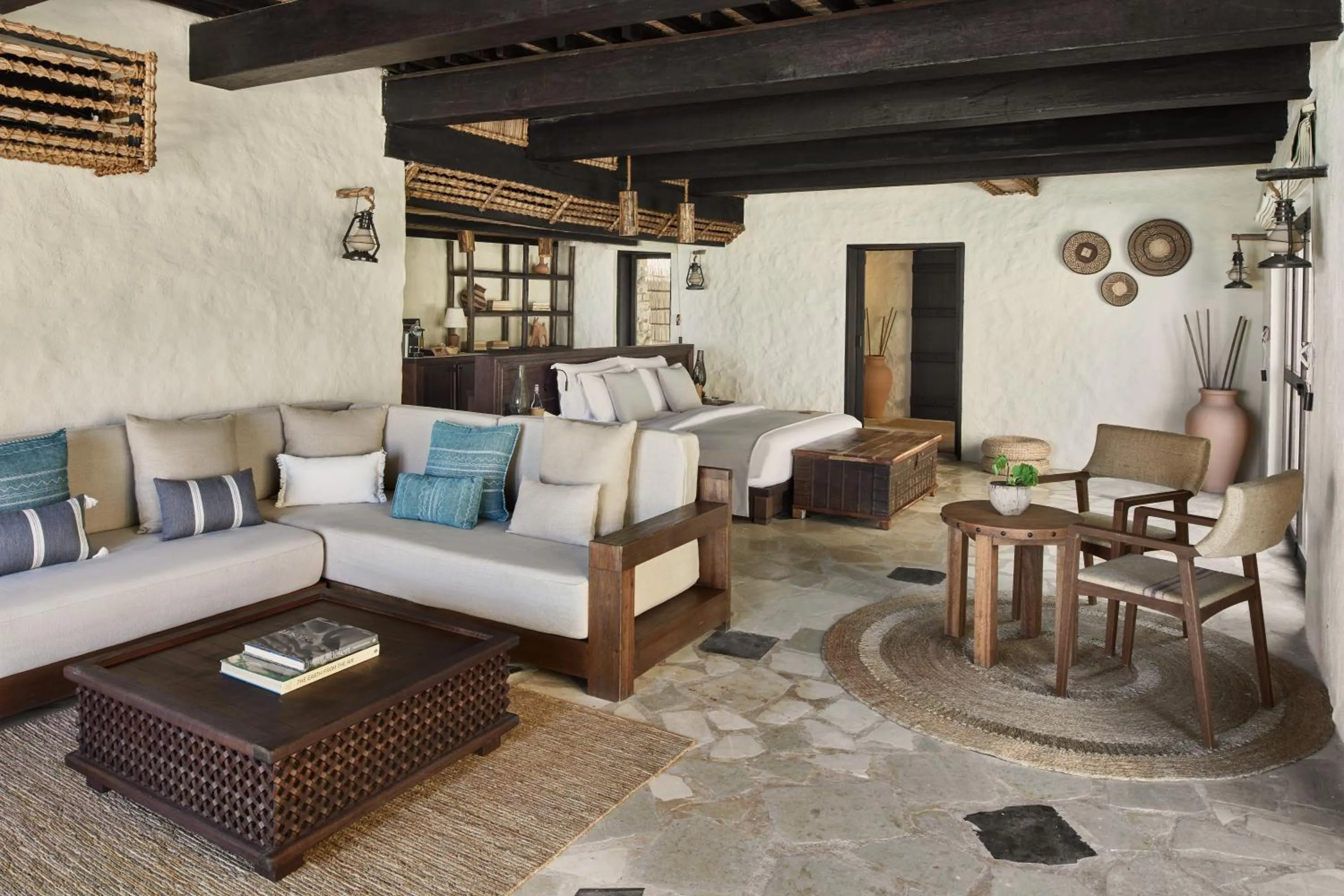 Bedroom in Six Senses Zighy Bay