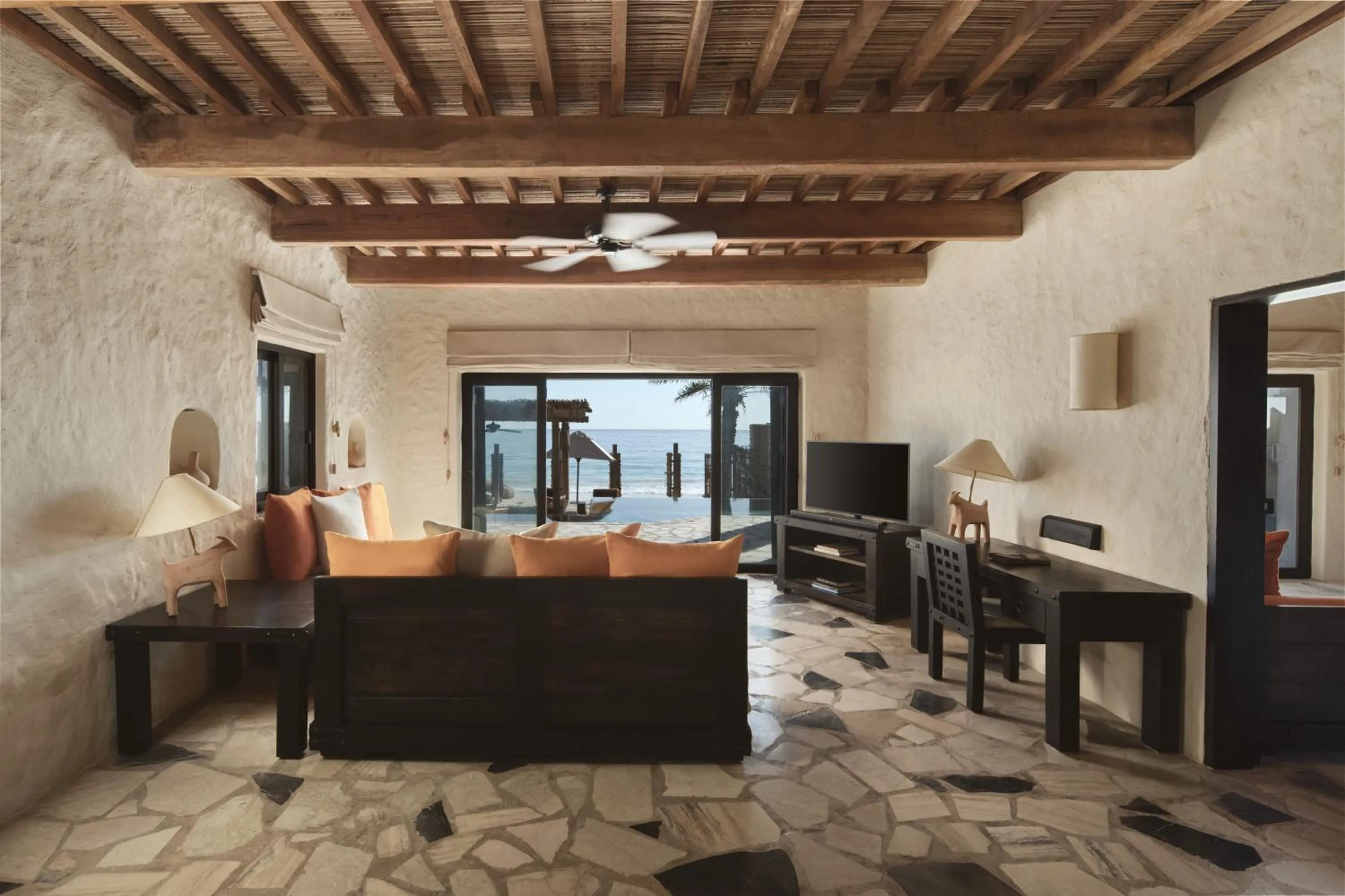 Living room in Six Senses Zighy Bay