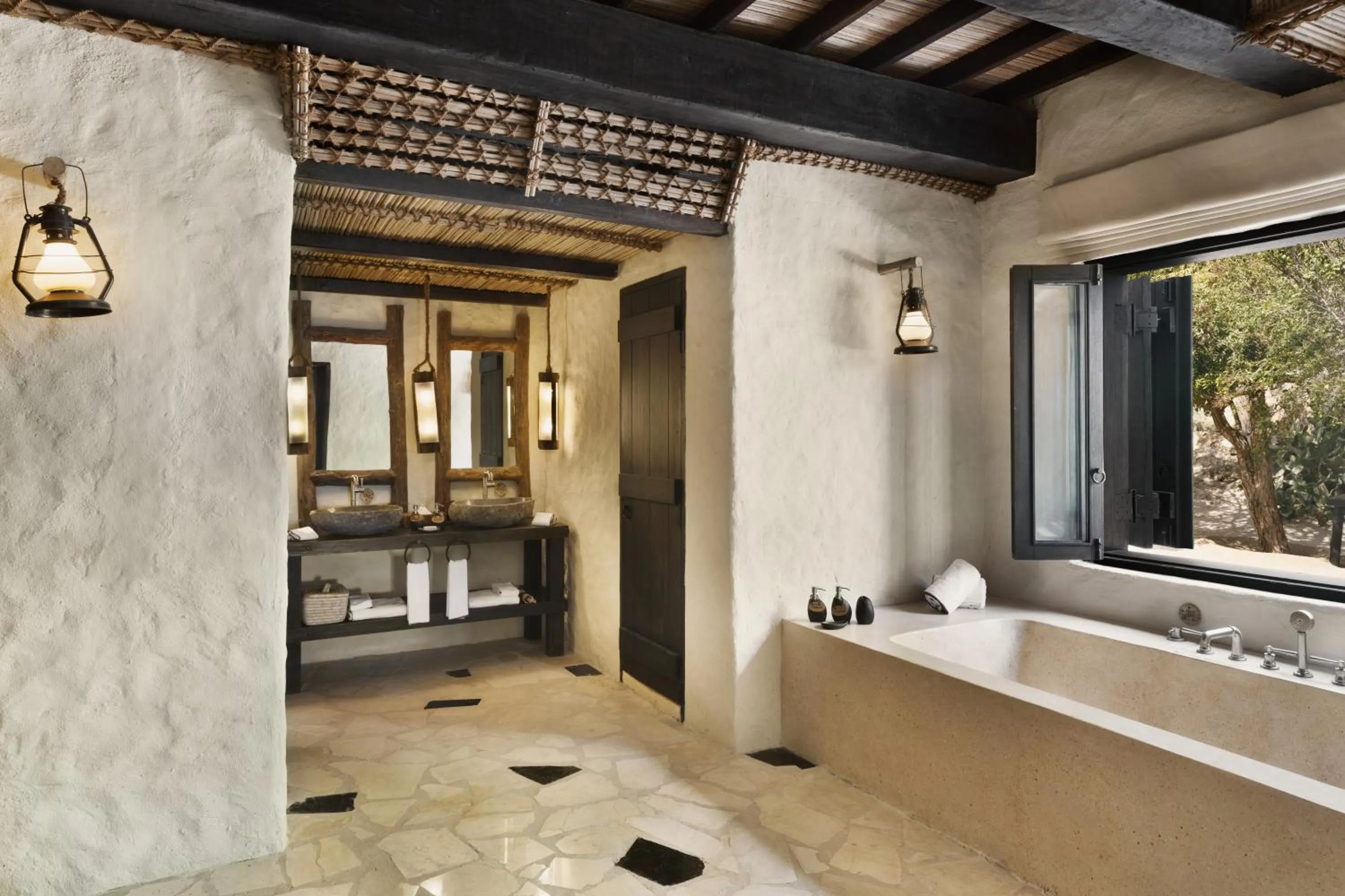 Bathroom in Six Senses Zighy Bay
