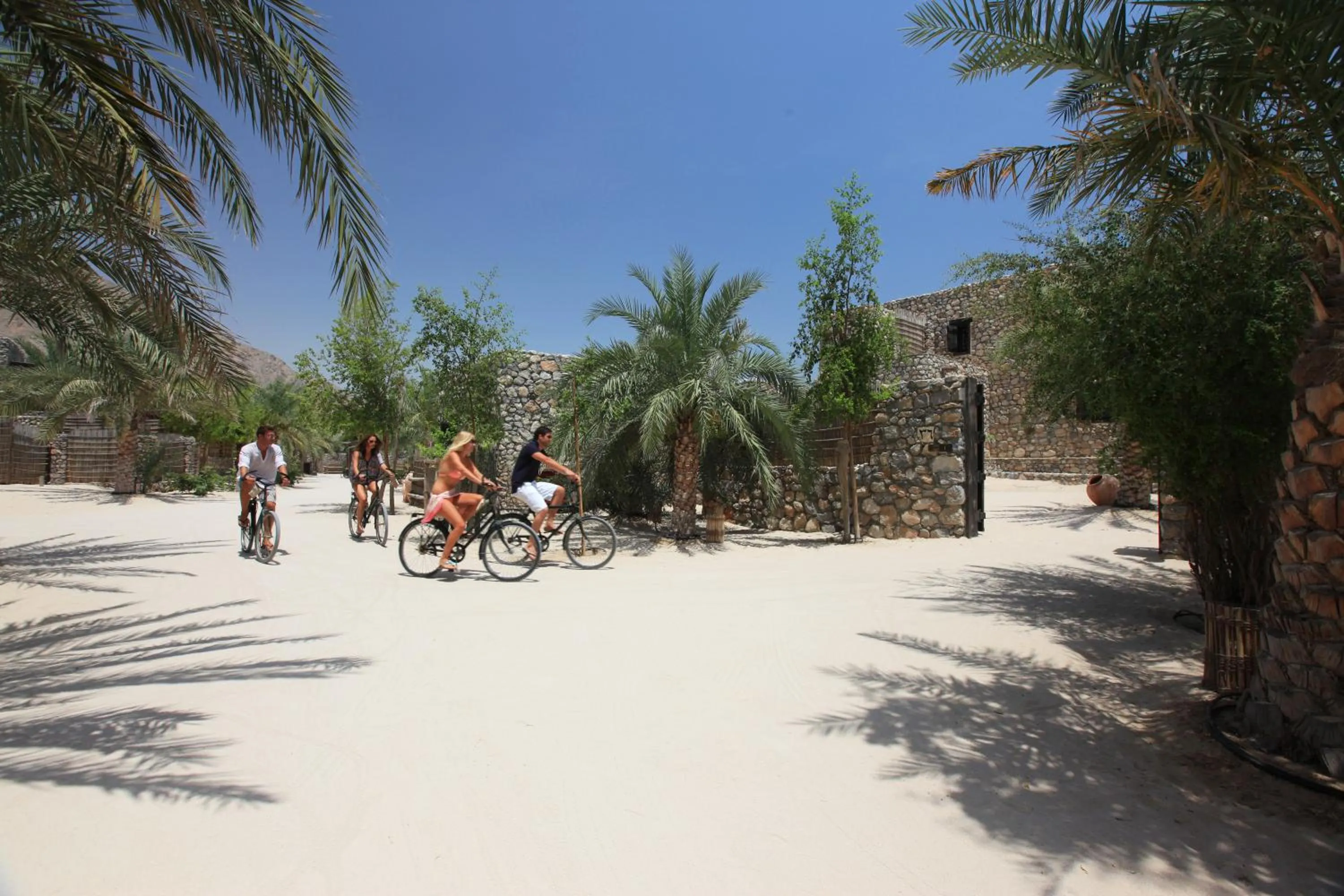 People in Six Senses Zighy Bay