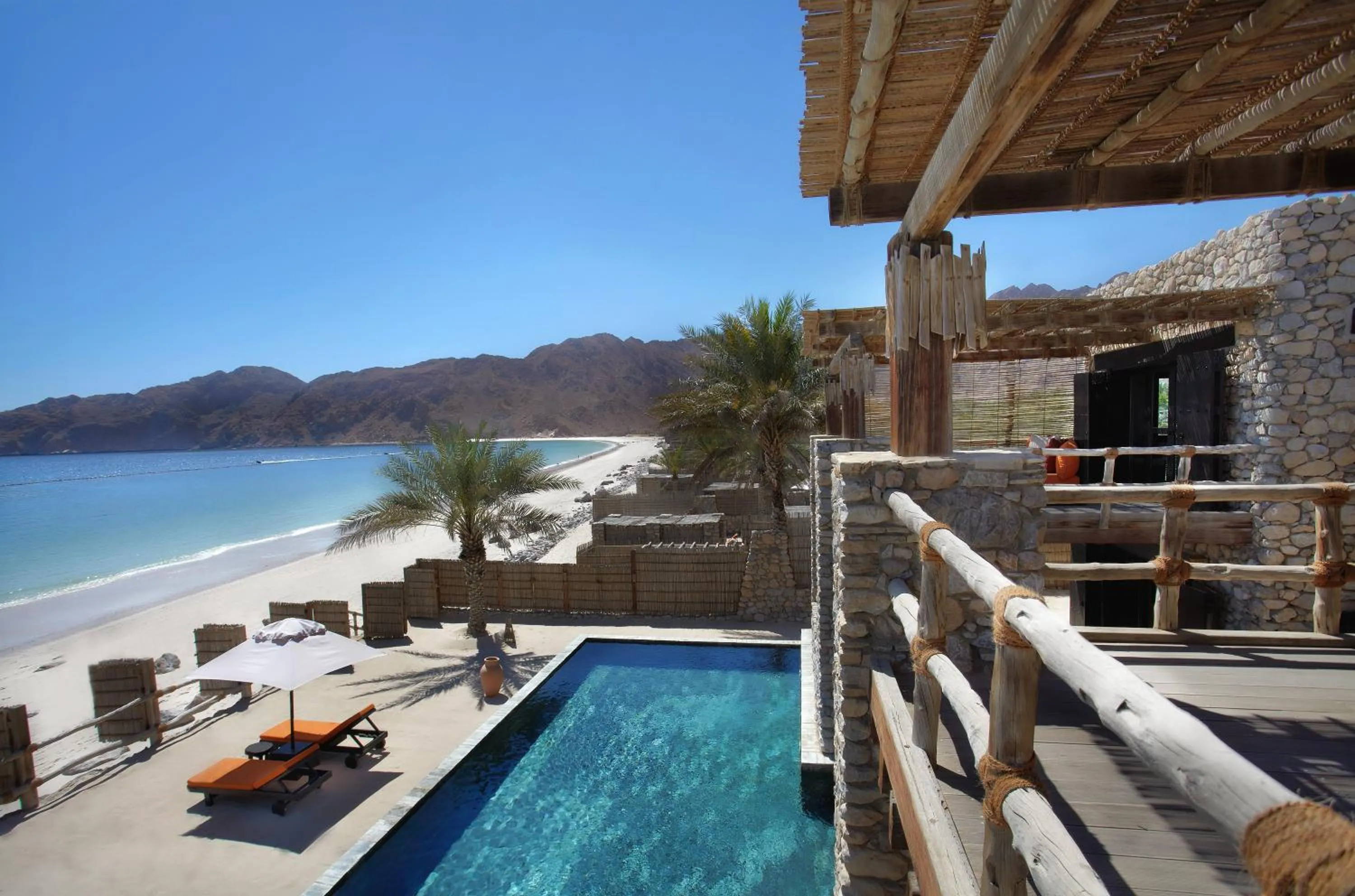 Balcony/Terrace in Six Senses Zighy Bay
