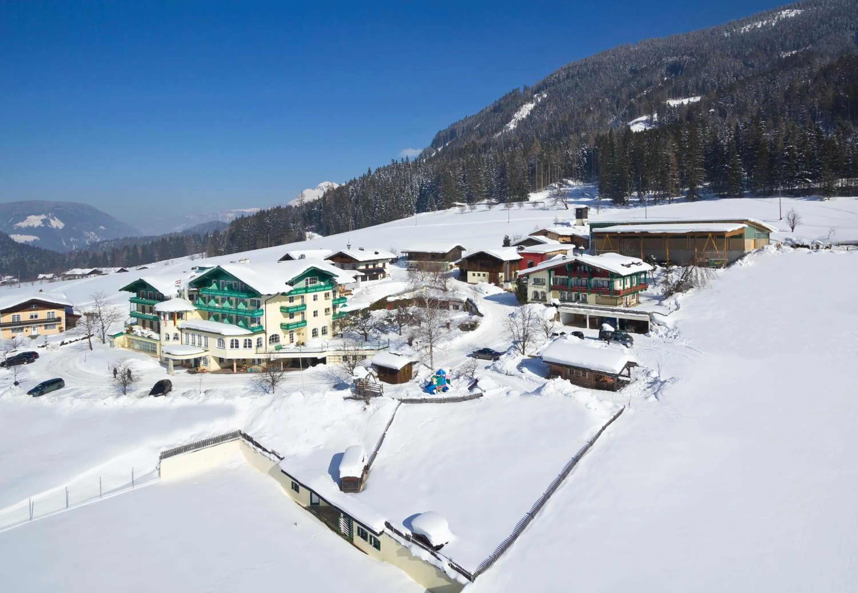 Bird's eye view in Wohlfühlresort und Feriengut Martinerhof