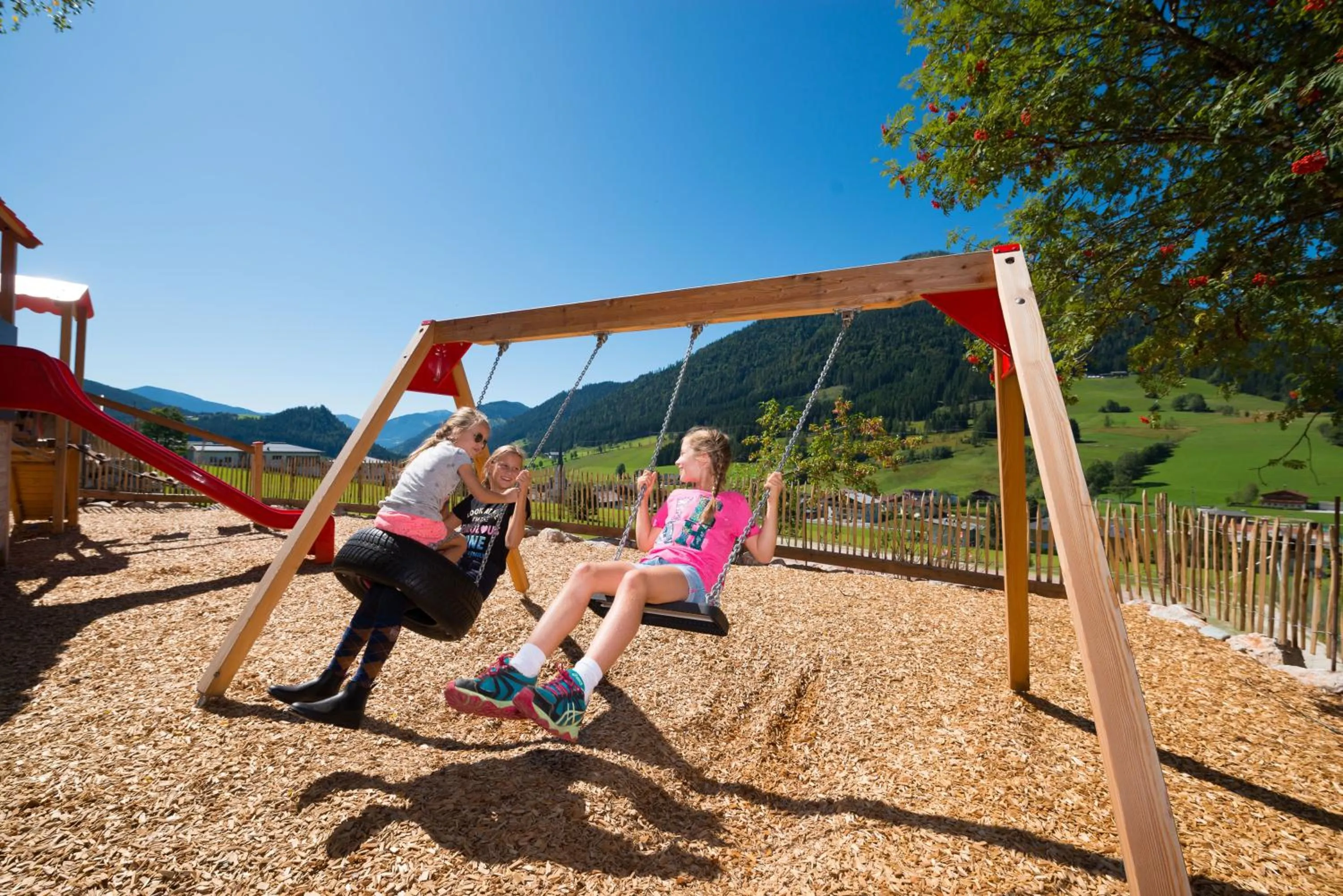Children play ground in Wohlfühlresort und Feriengut Martinerhof
