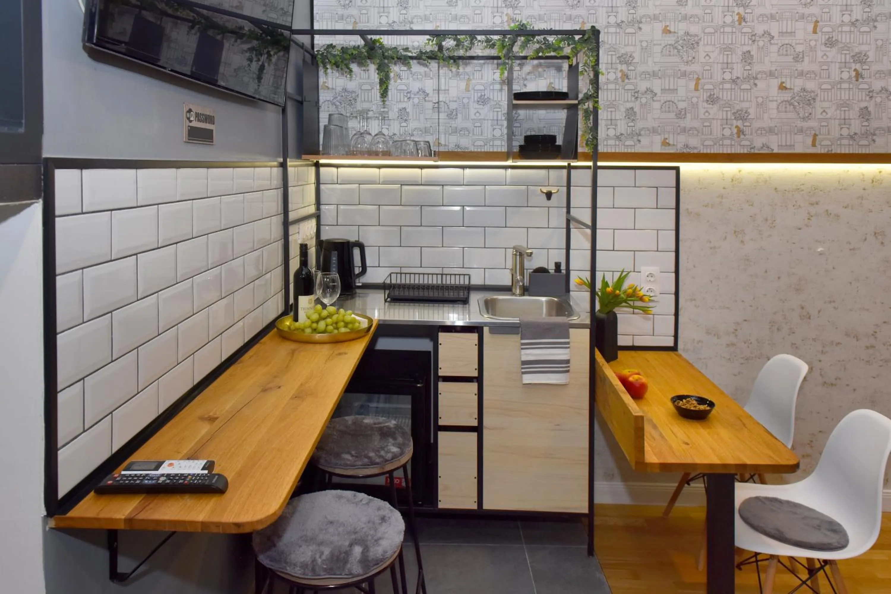 Kitchen or kitchenette in Walk Inn Váci 78