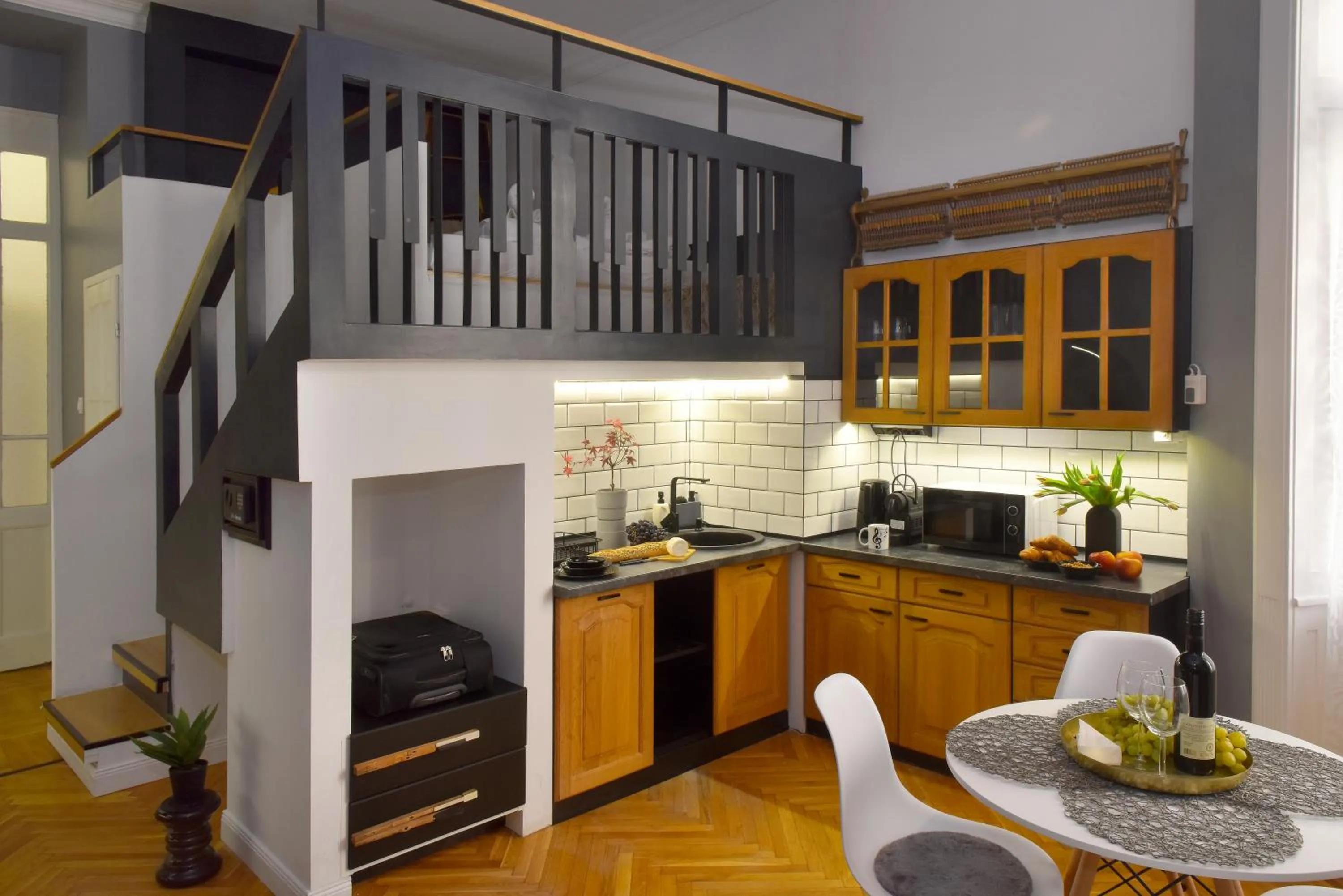 Kitchen or kitchenette in Walk Inn Váci 78