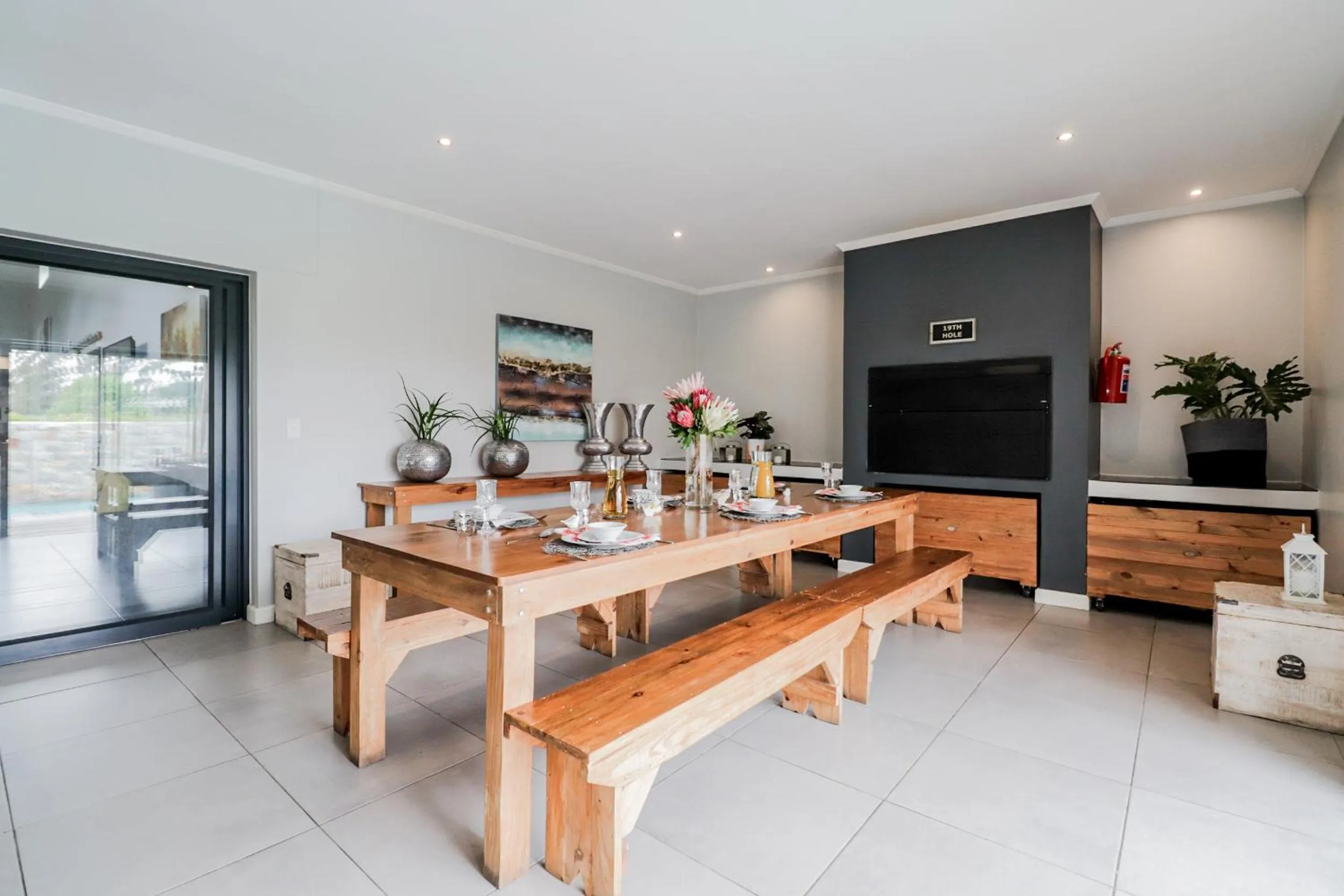 Seating area in The Greens Guest House