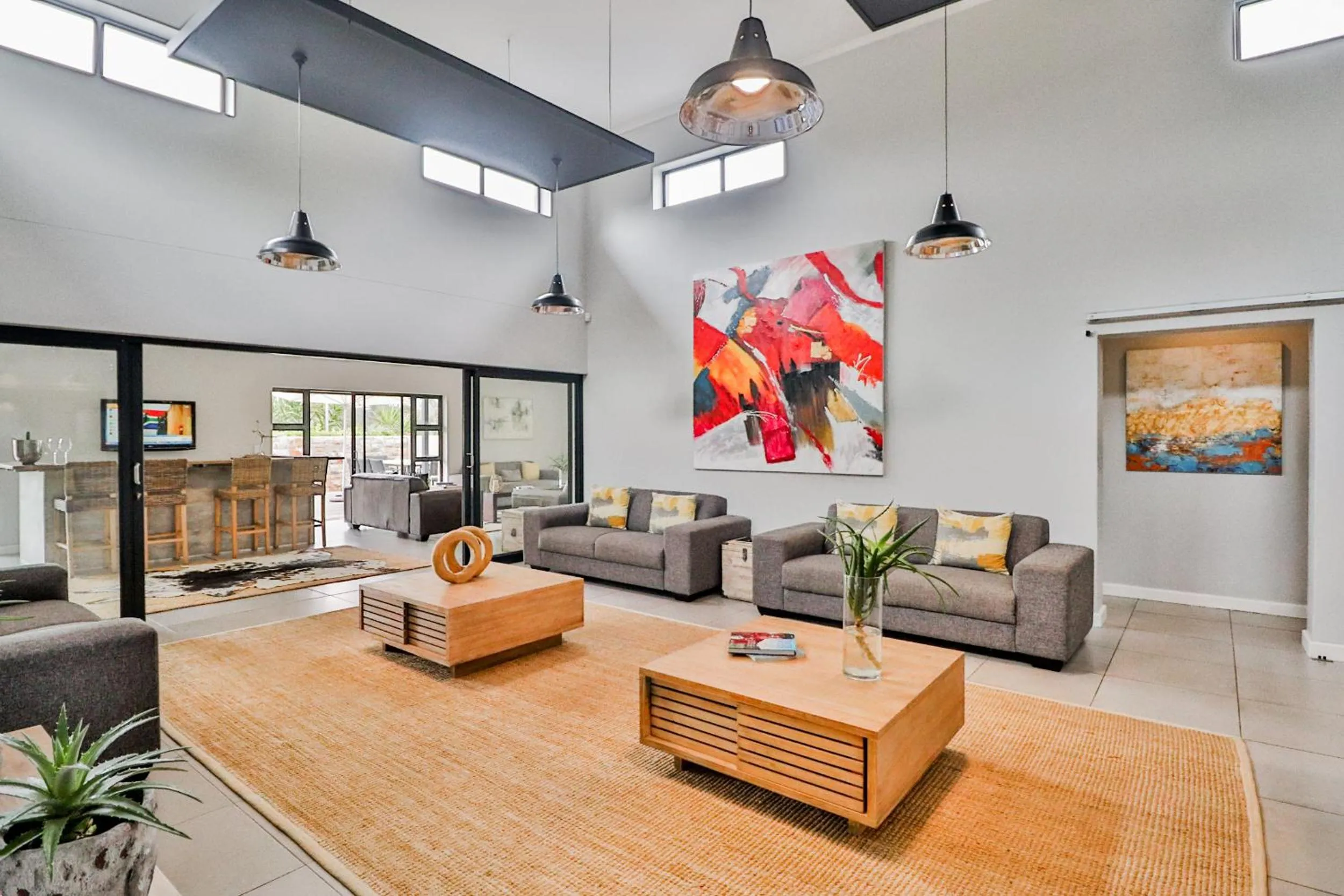 Communal lounge/ TV room in The Greens Guest House