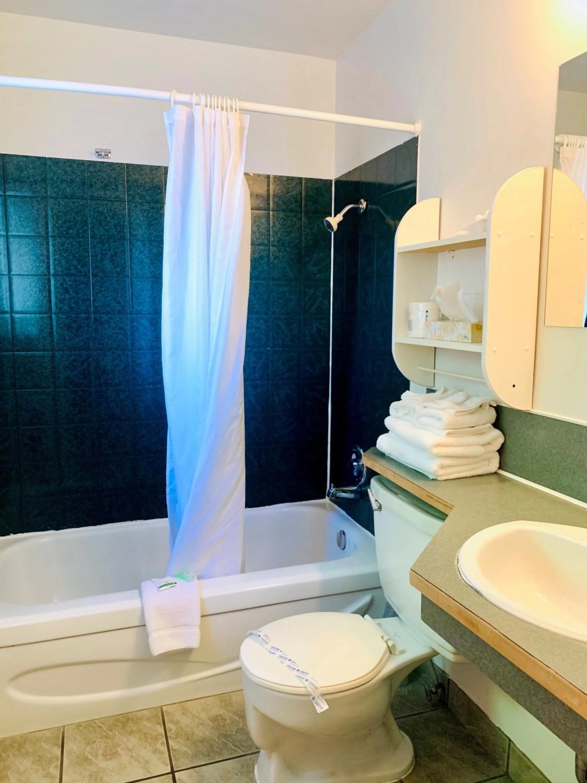 Bathroom in Traveler's Motel Penticton