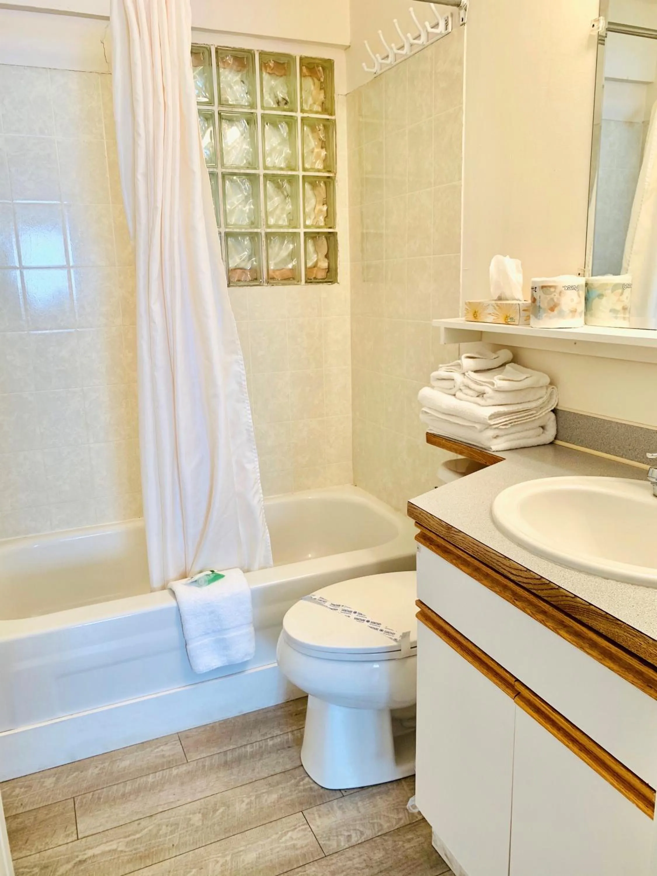 Bathroom in Traveler's Motel Penticton