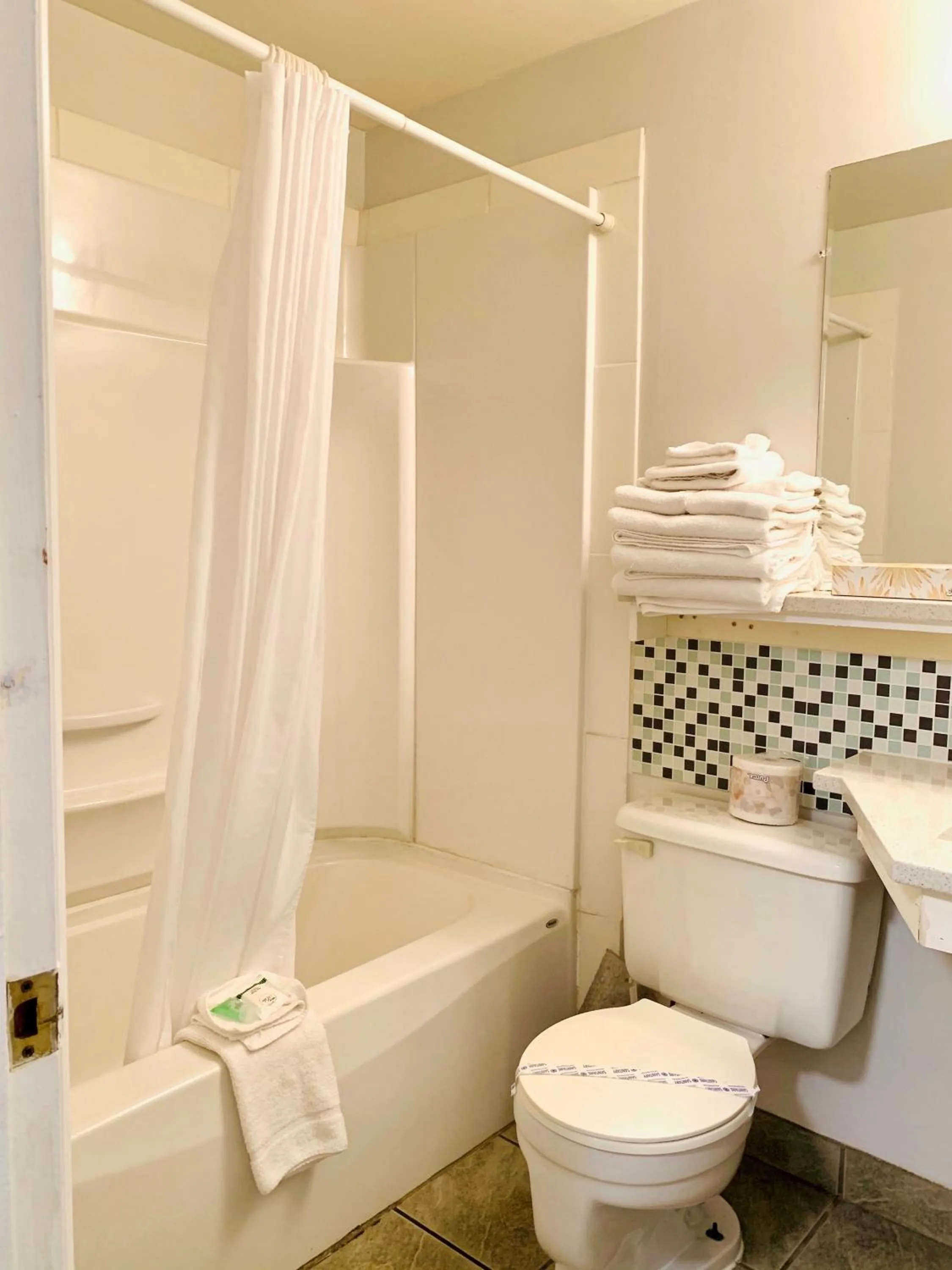 Bathroom in Traveler's Motel Penticton