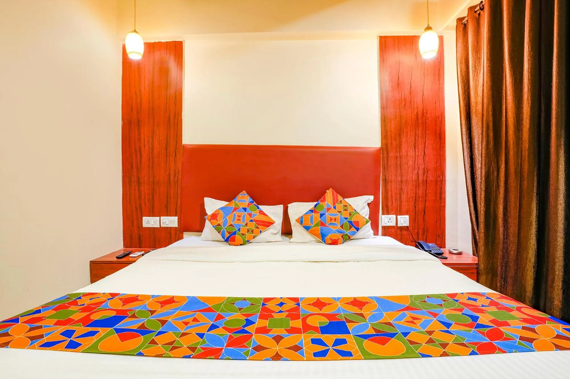 Bed in Via D69 Residency