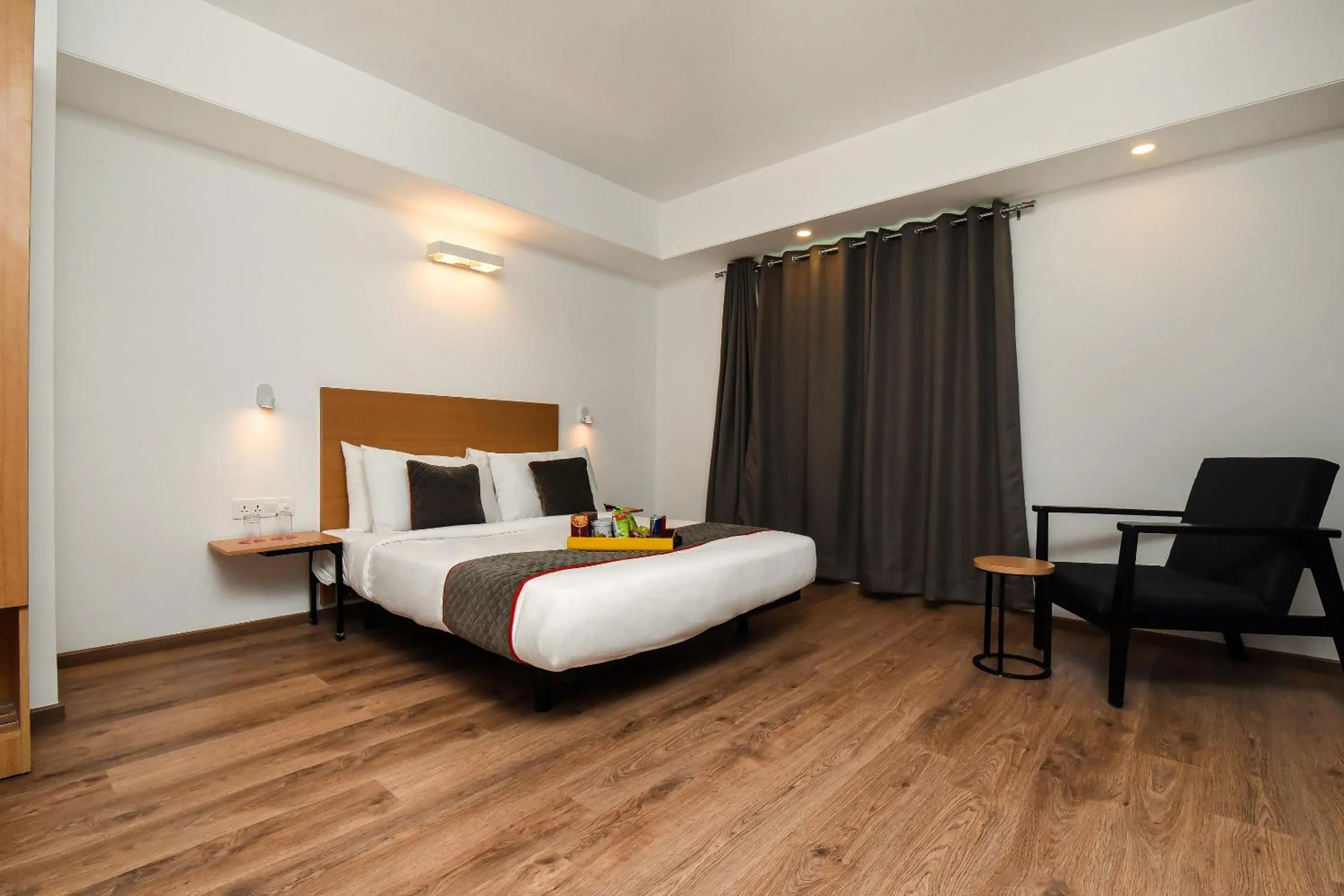 Facade/entrance, Bed in Townhouse C Scheme Ahinsa Circle