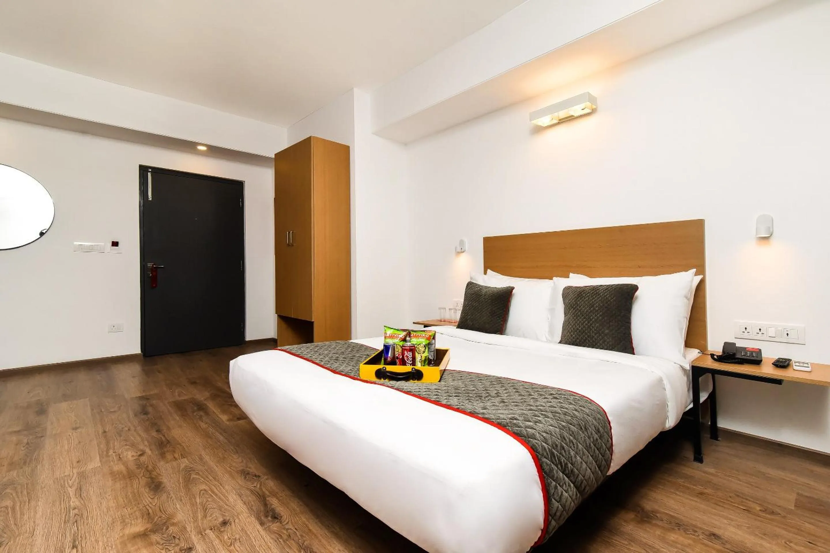 Bedroom, Bed in Townhouse C Scheme Ahinsa Circle