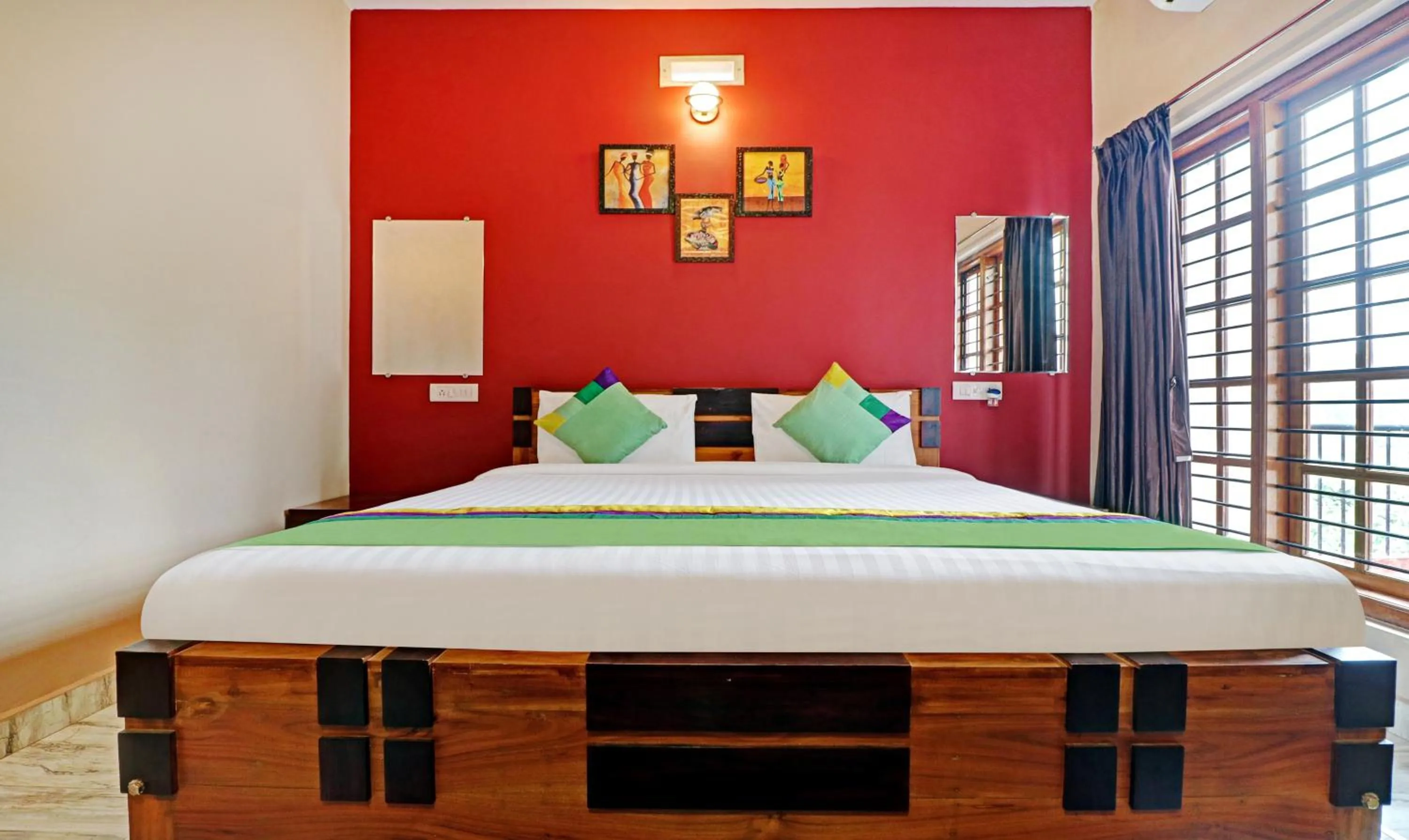 Bedroom, Bed in Treebo Avyukta Stay