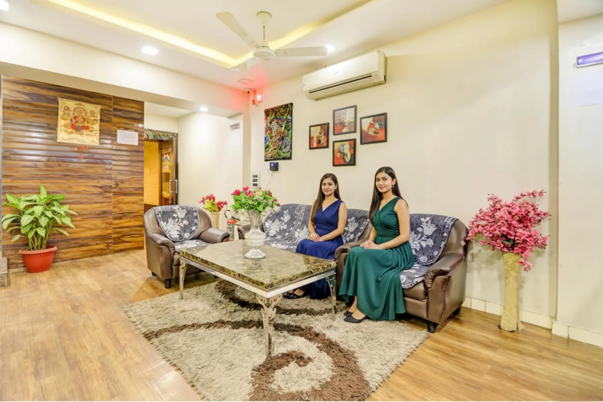 Seating area in FabHotel Anandam