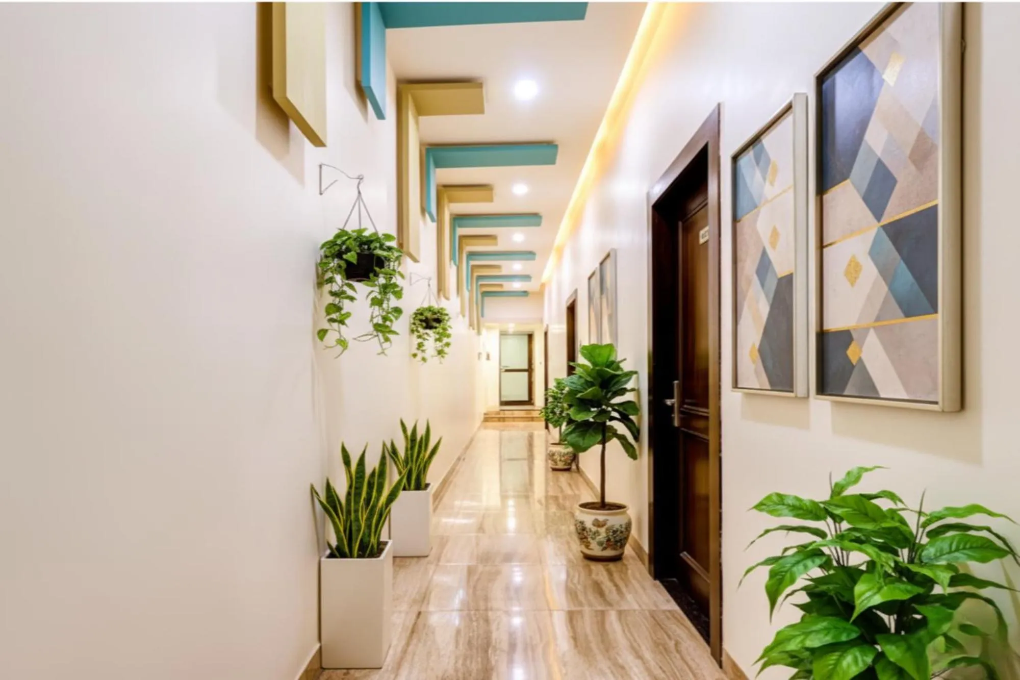 Lobby or reception in FabHotel Anandam