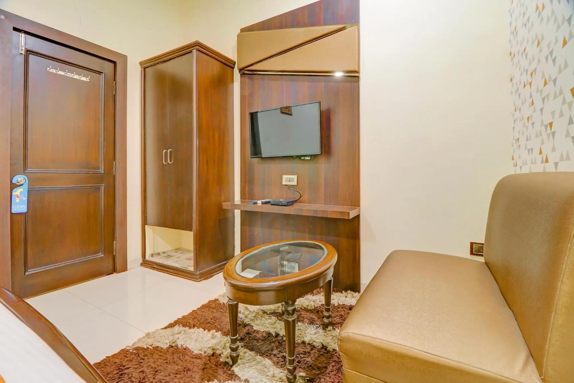 Seating area in FabHotel Anandam